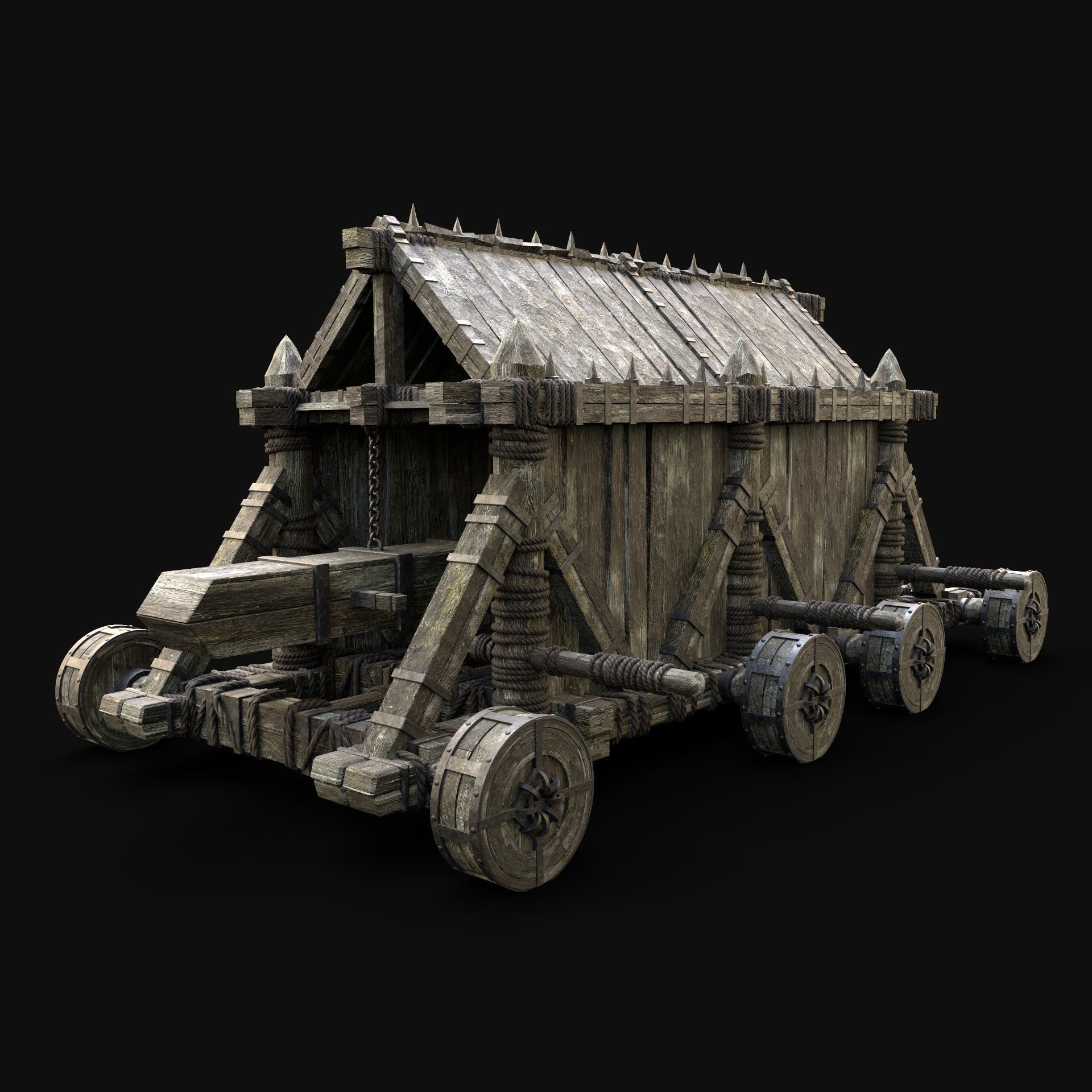 BATTERING RAM WAR MACHINE MEDIEVAL SIEGE ENGINE PACK COLLECTION _17
