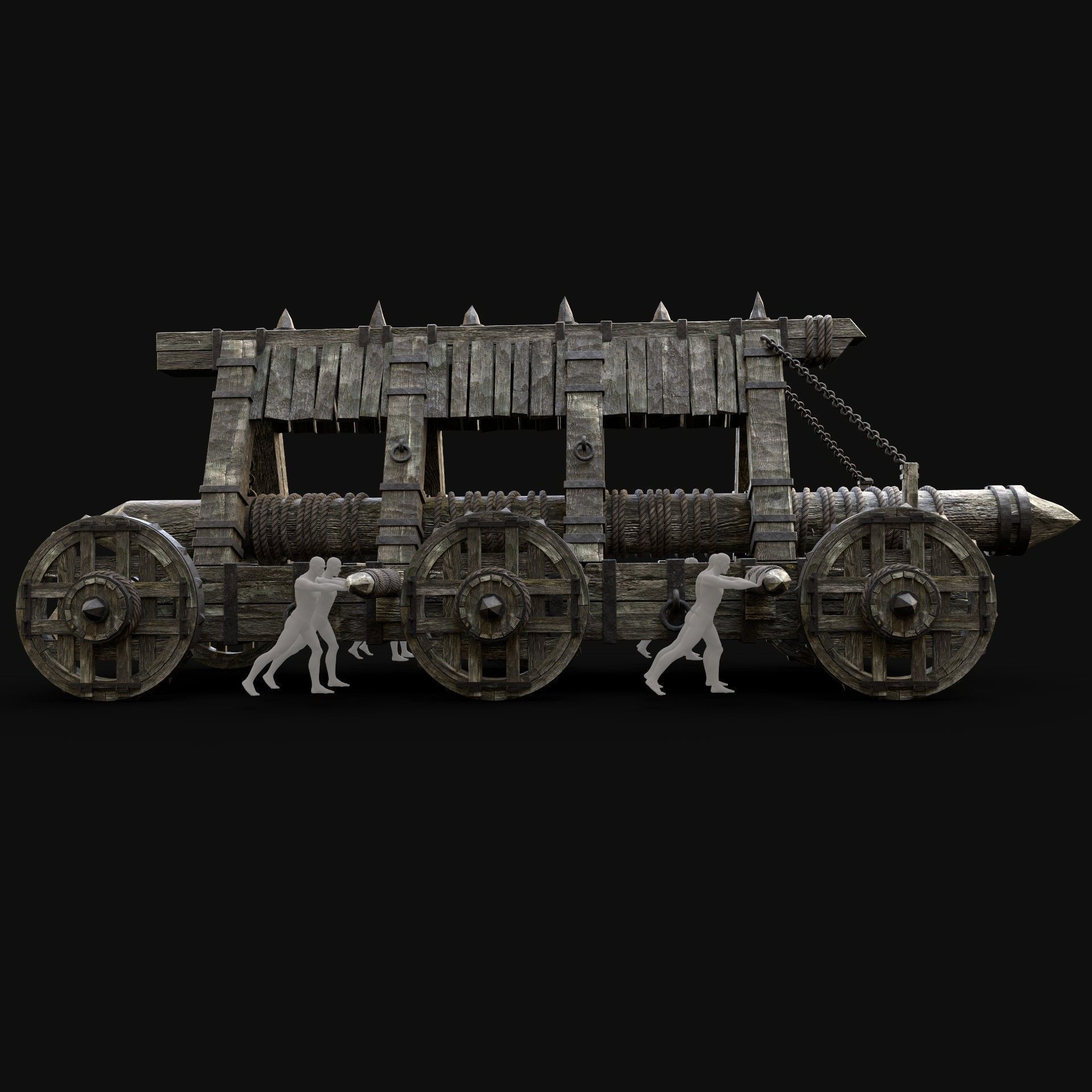 BATTERING RAM WAR MACHINE MEDIEVAL SIEGE ENGINE PACK COLLECTION _6