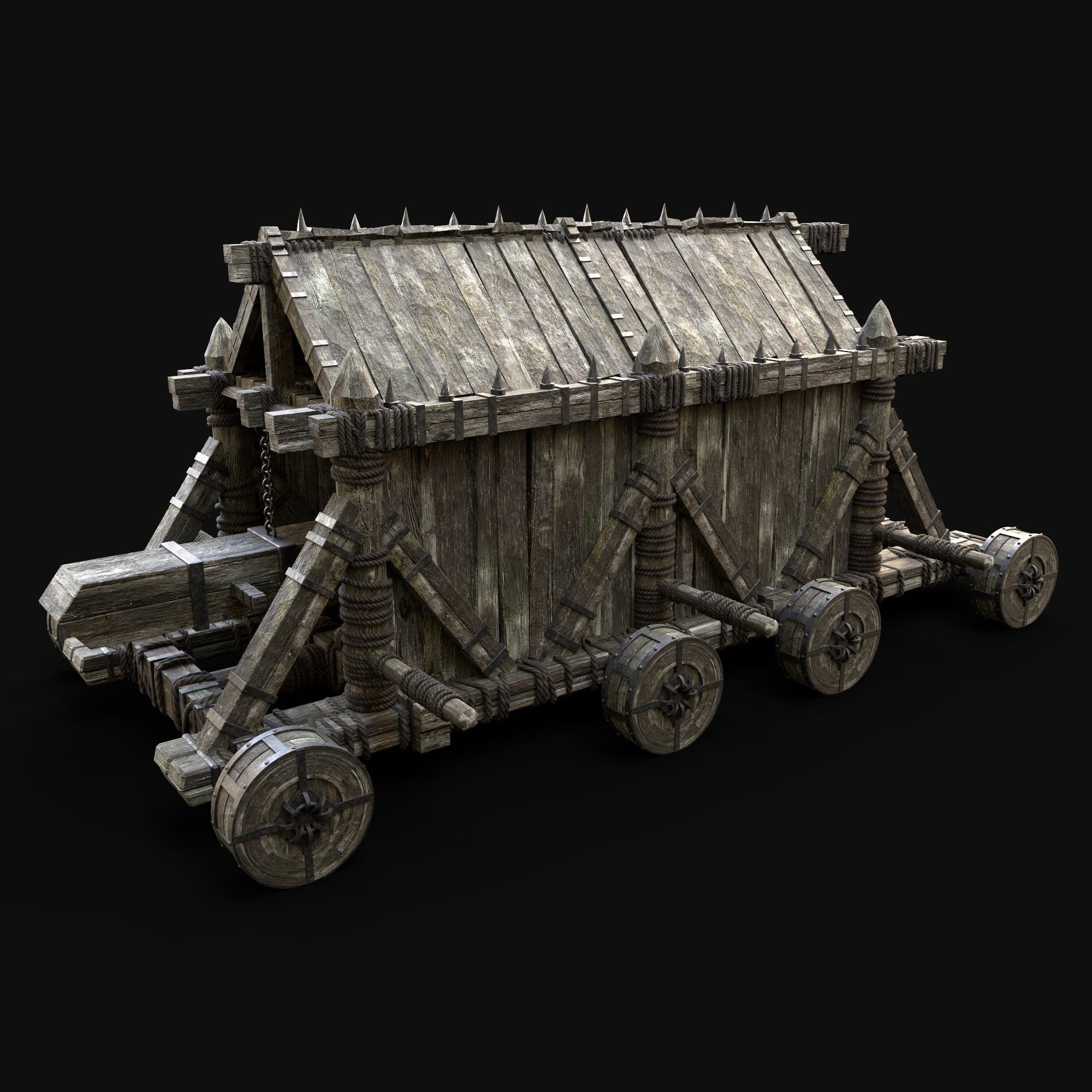BATTERING RAM WAR MACHINE MEDIEVAL SIEGE ENGINE PACK COLLECTION _18
