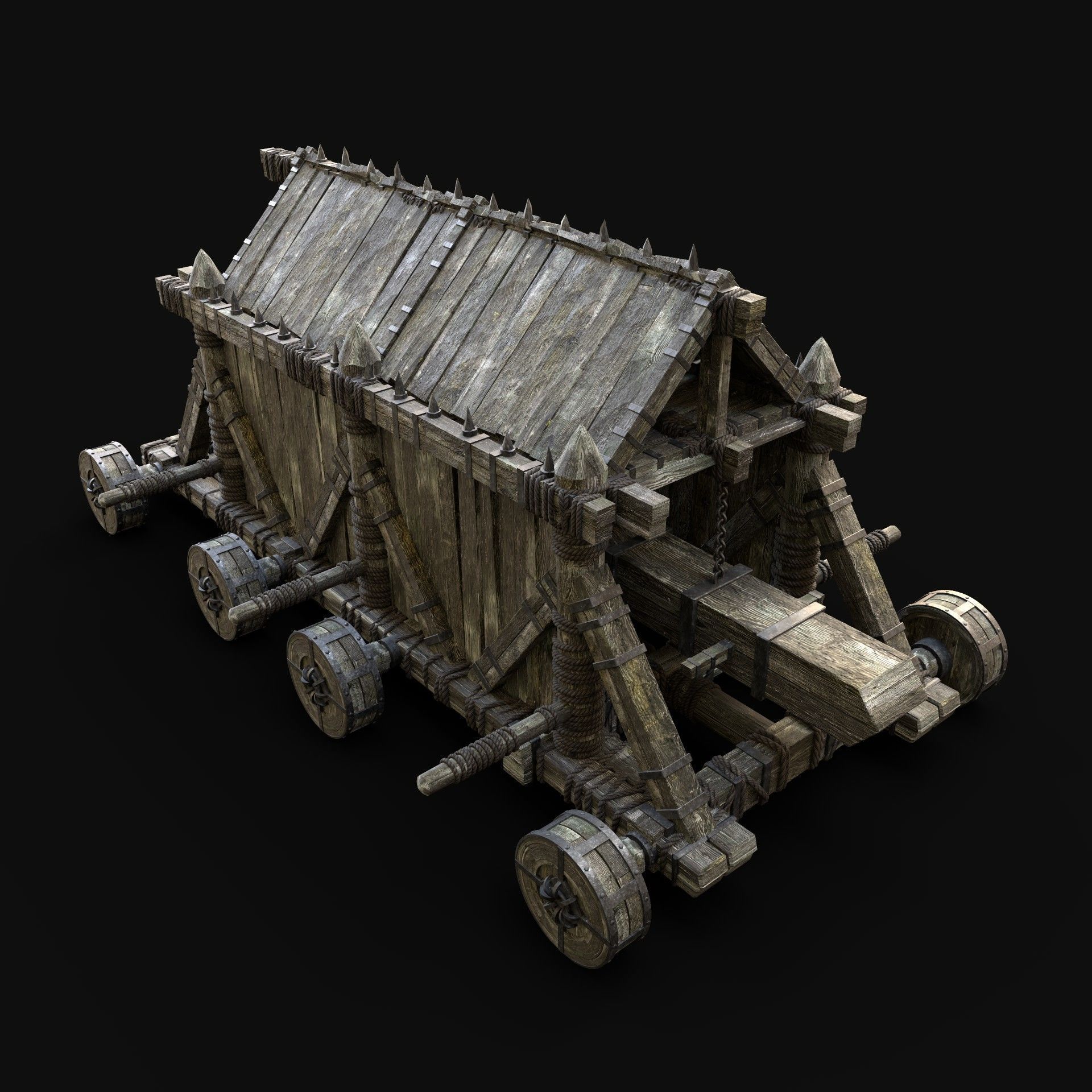 BATTERING RAM WAR MACHINE MEDIEVAL SIEGE ENGINE PACK COLLECTION _22