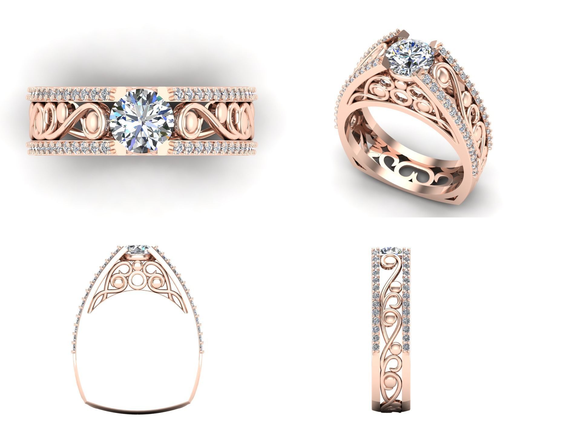 Ring bi138 3D print model_3