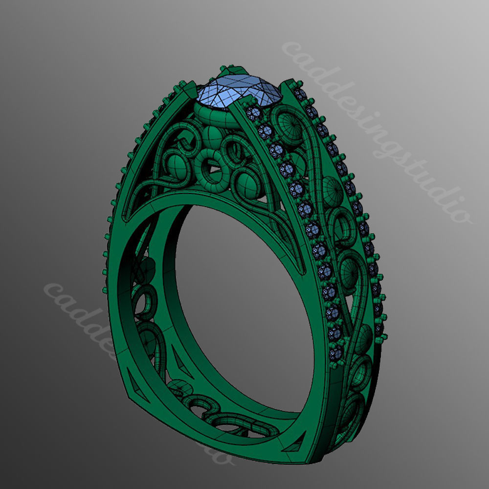Ring bi138 3D print model_2