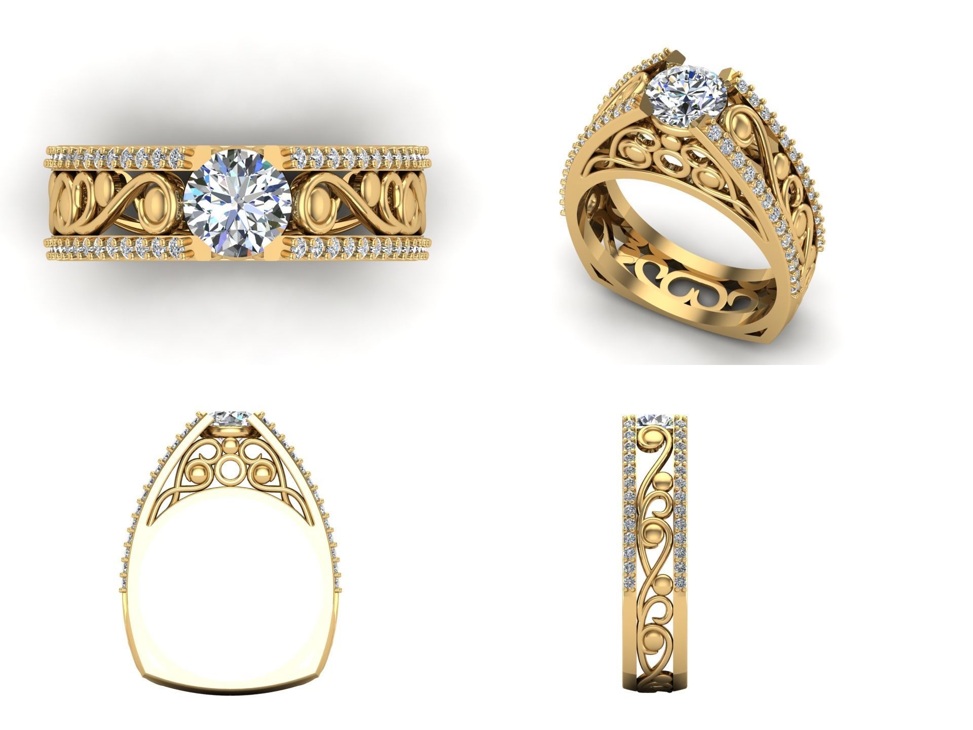 Ring bi138 3D print model_5