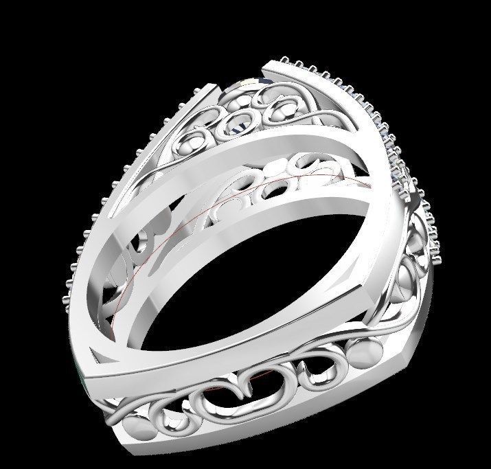 Ring bi138 3D print model_14