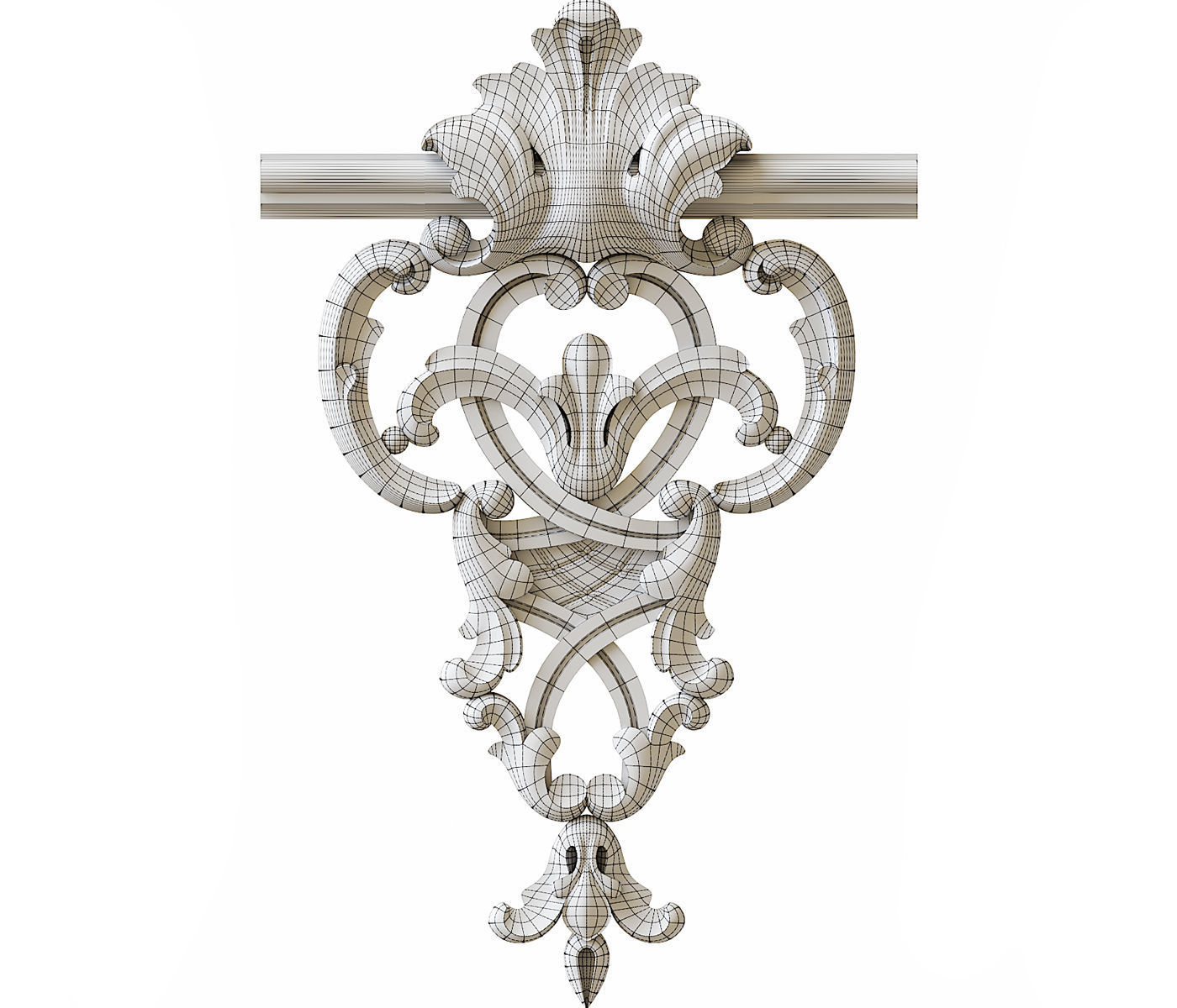 Decor vertical 01  3D model_2