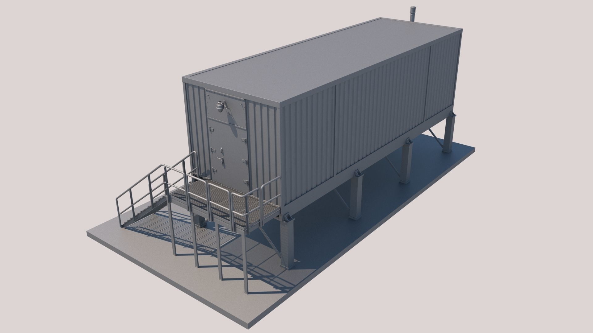 Technical structure 3D model_7
