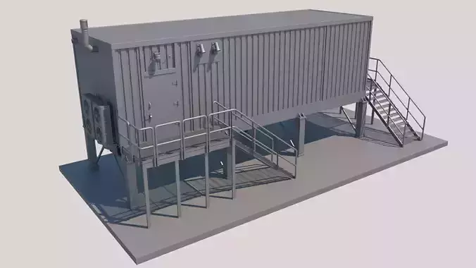 Technical structure 3D model