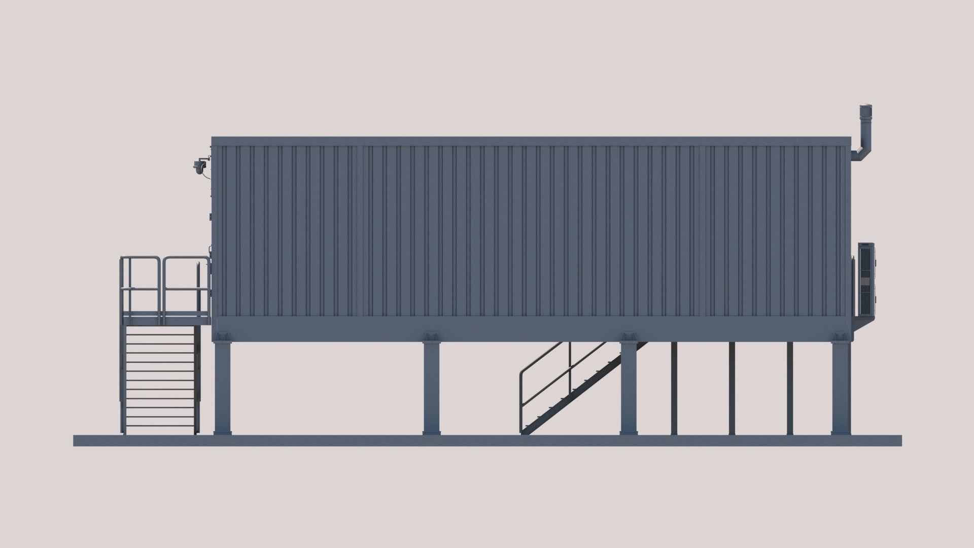 Technical structure 3D model_2