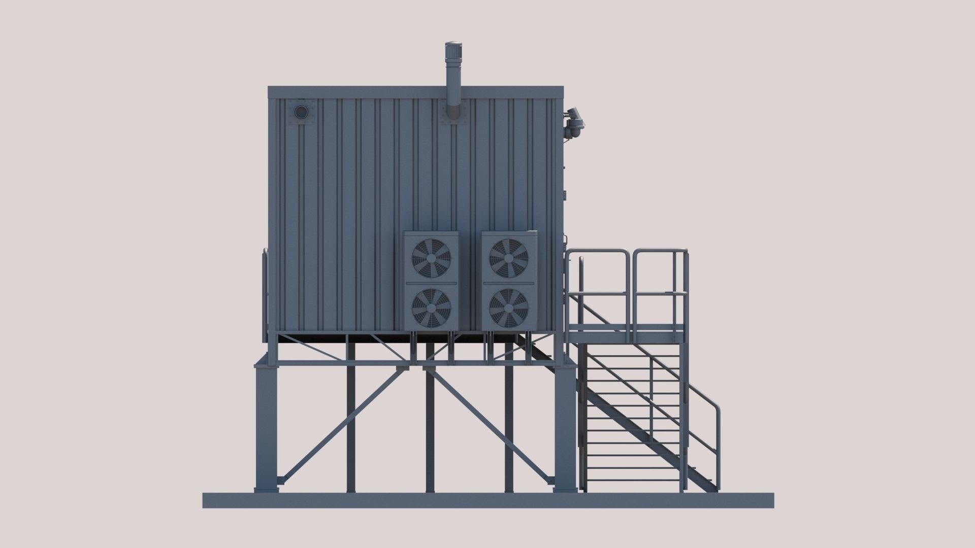 Technical structure 3D model_3
