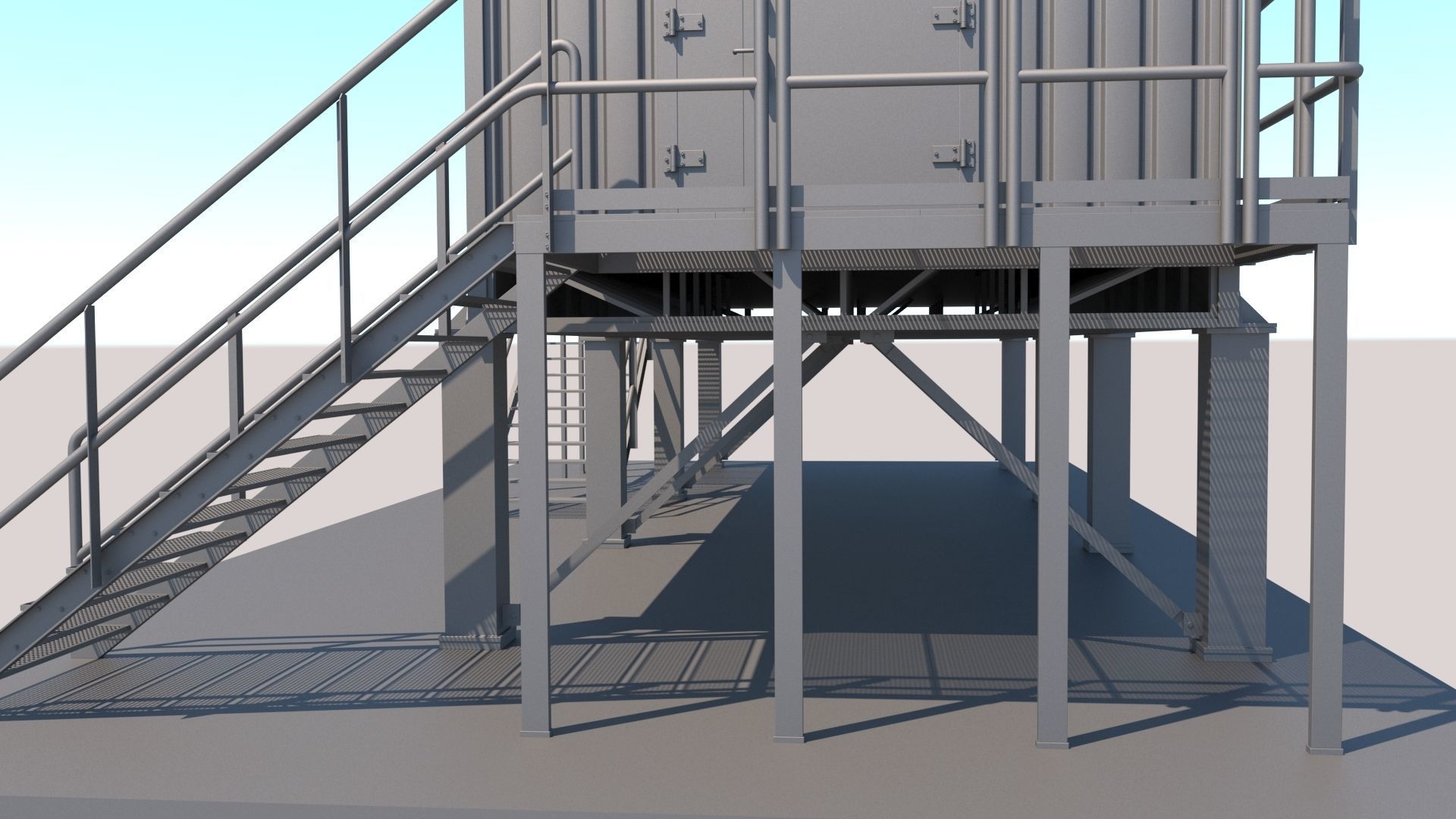 Technical structure 3D model_12
