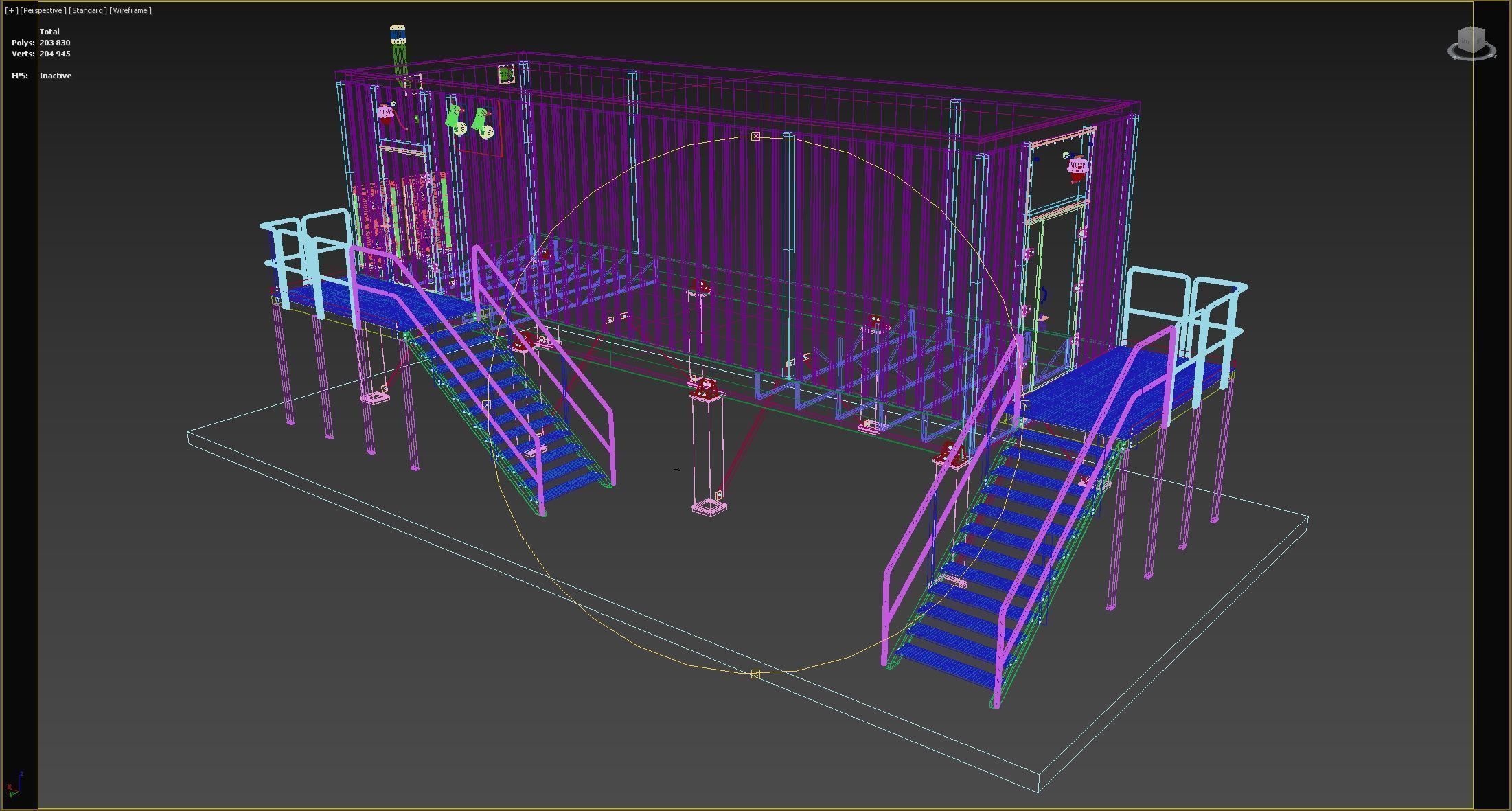 Technical structure 3D model_16