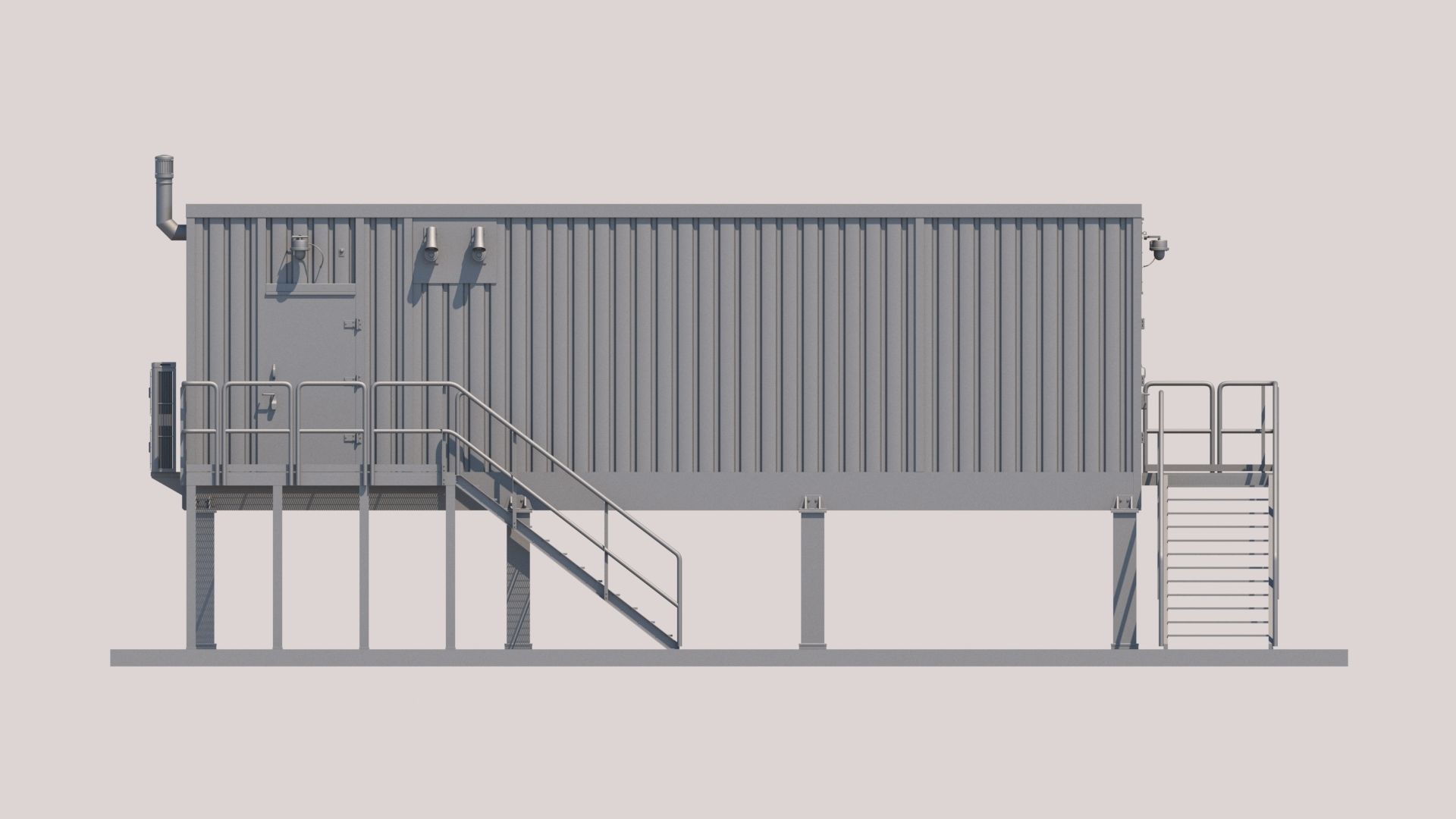 Technical structure 3D model_1