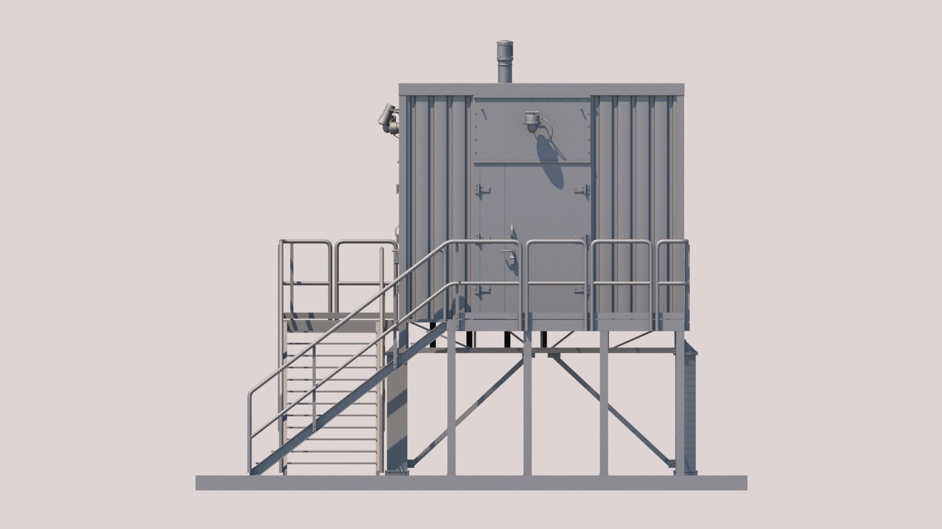 Technical structure 3D model_4