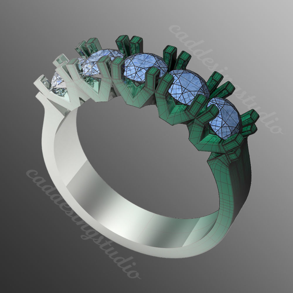 Ring bi149 3D print model_1