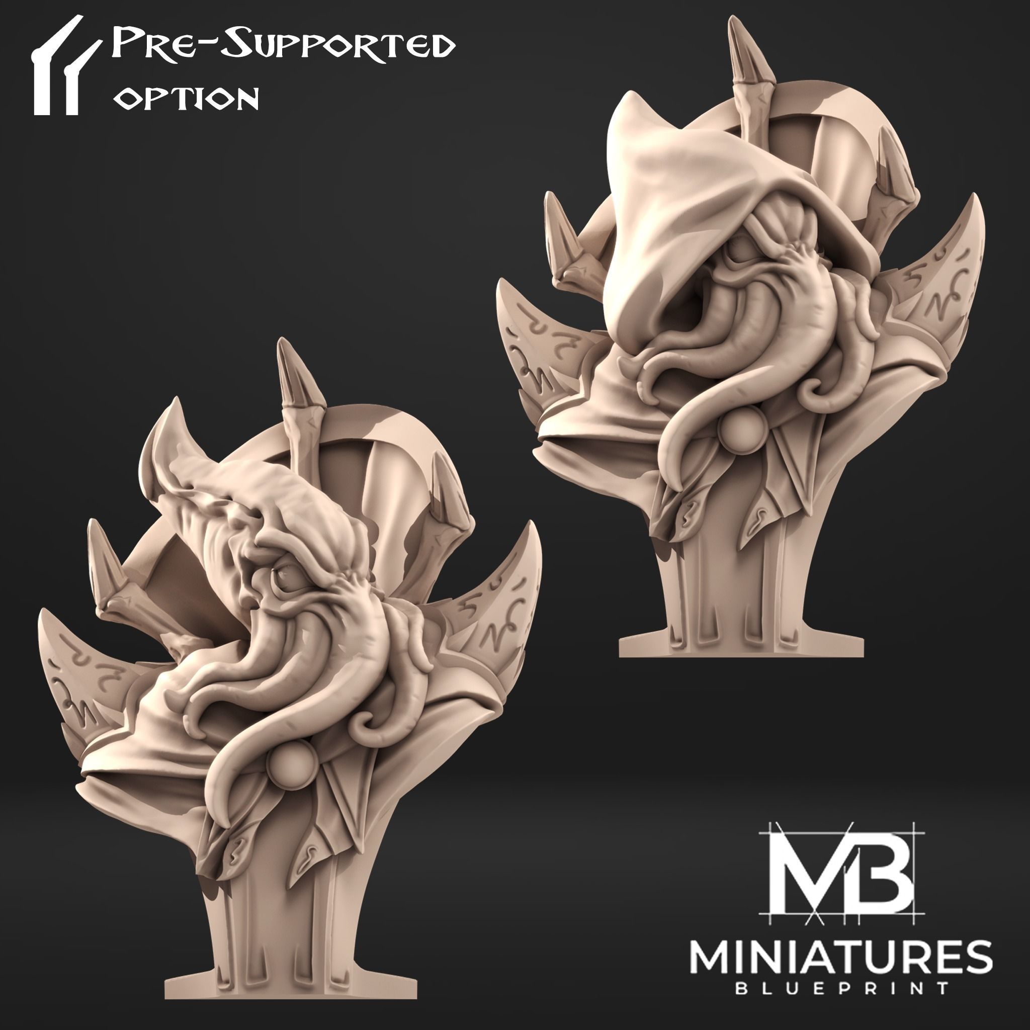 Mind Stealer Busts 3D print model_3