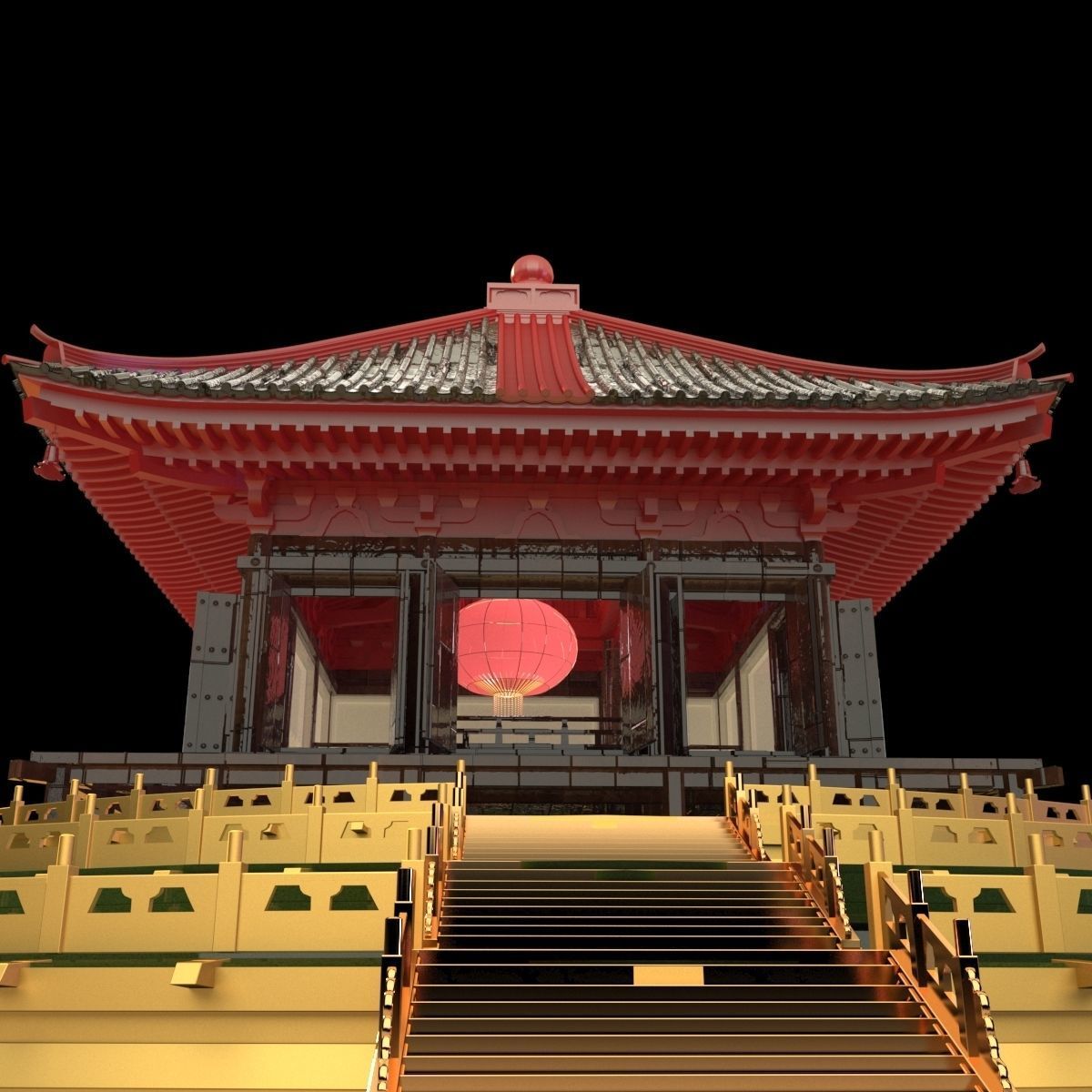 Chinese pavilion   3D model_4