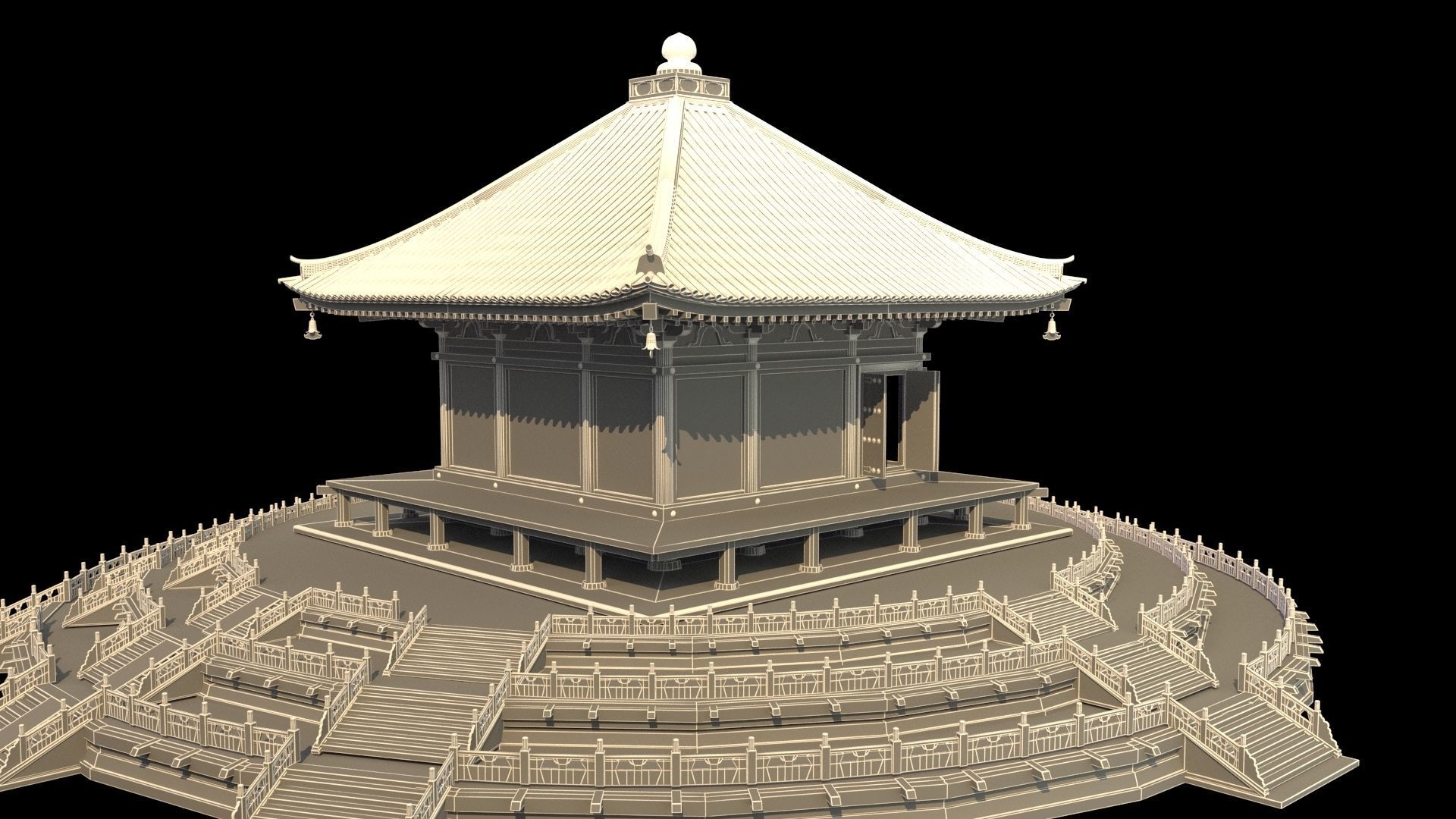 Chinese pavilion   3D model_6
