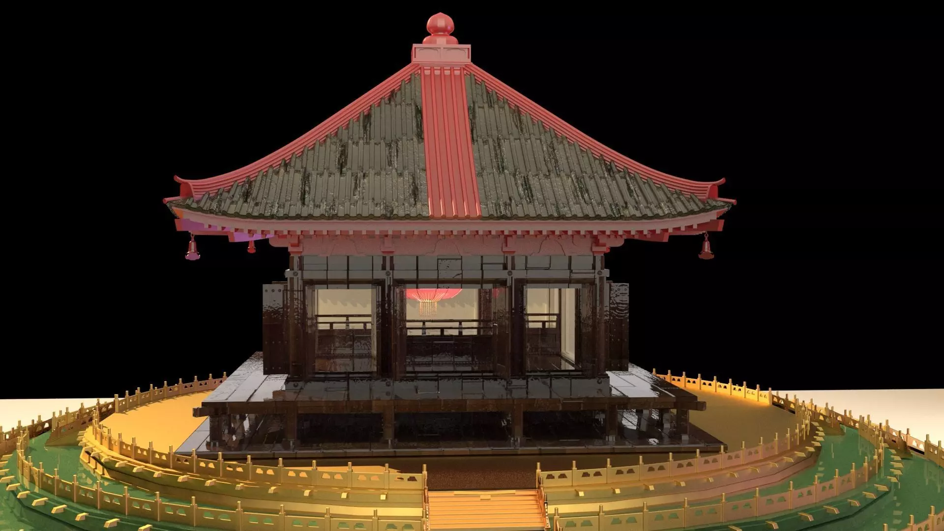 Chinese pavilion   3D model_0