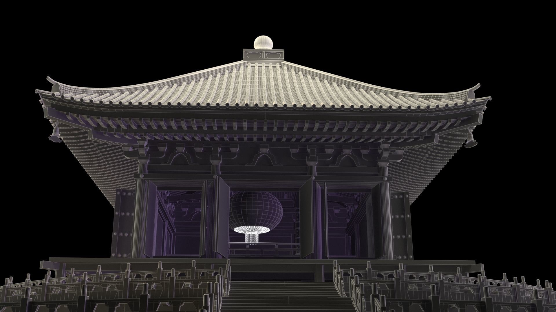 Chinese pavilion   3D model_7