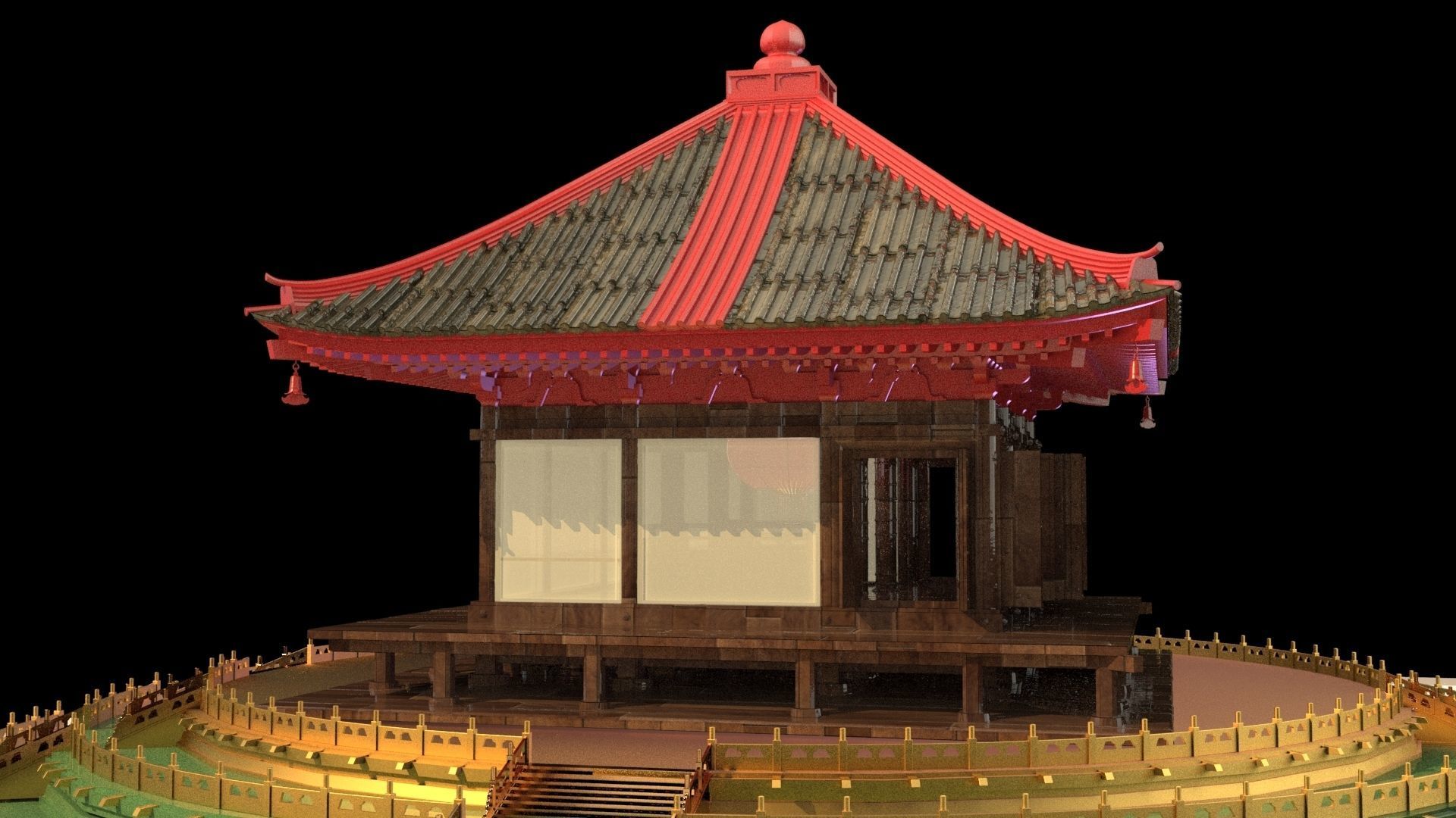 Chinese pavilion   3D model_5