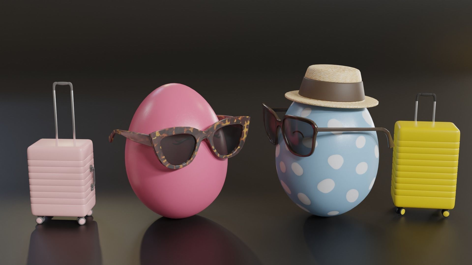 Easter Eggs Travelers 3D model_6