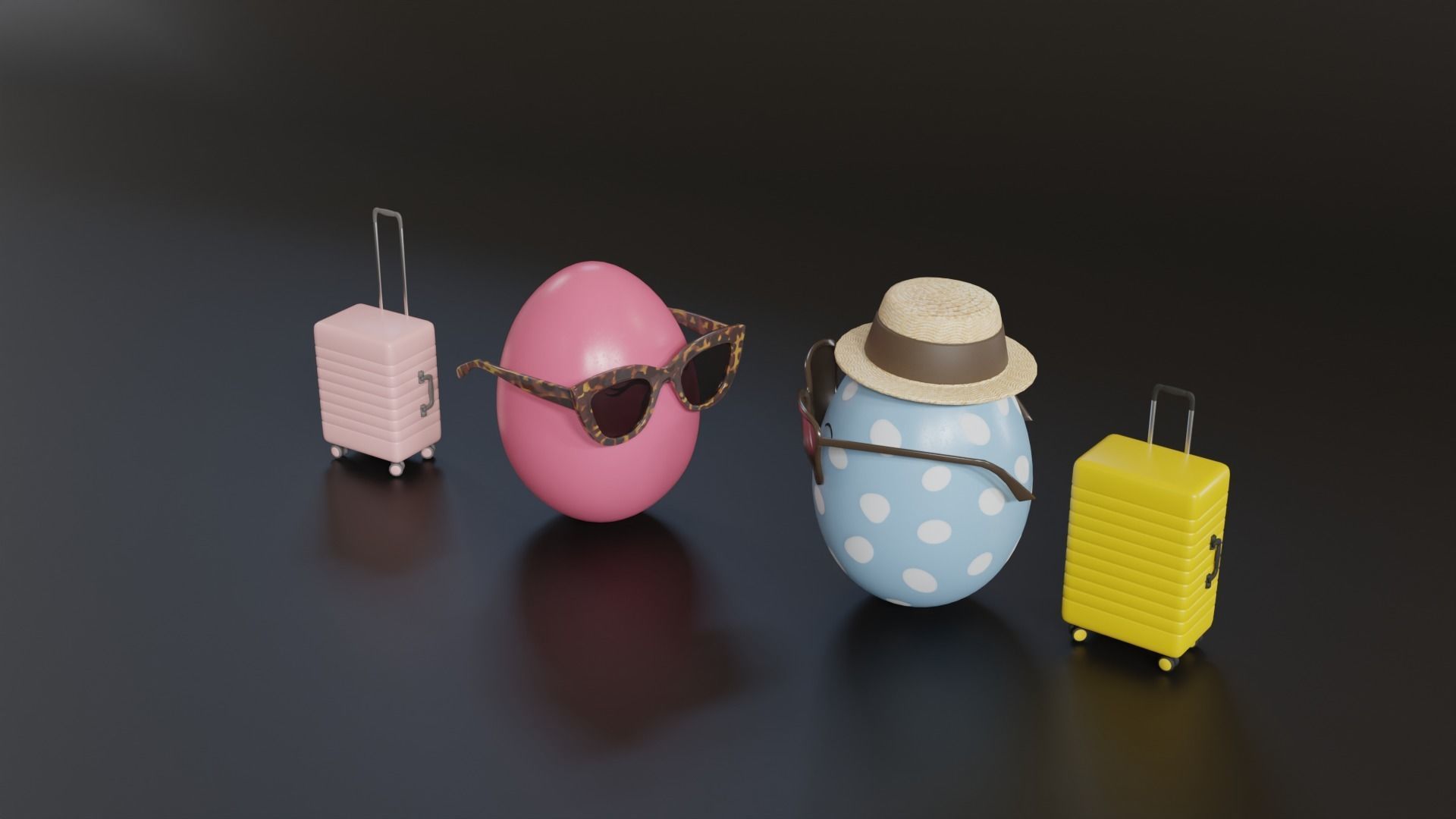 Easter Eggs Travelers 3D model_9
