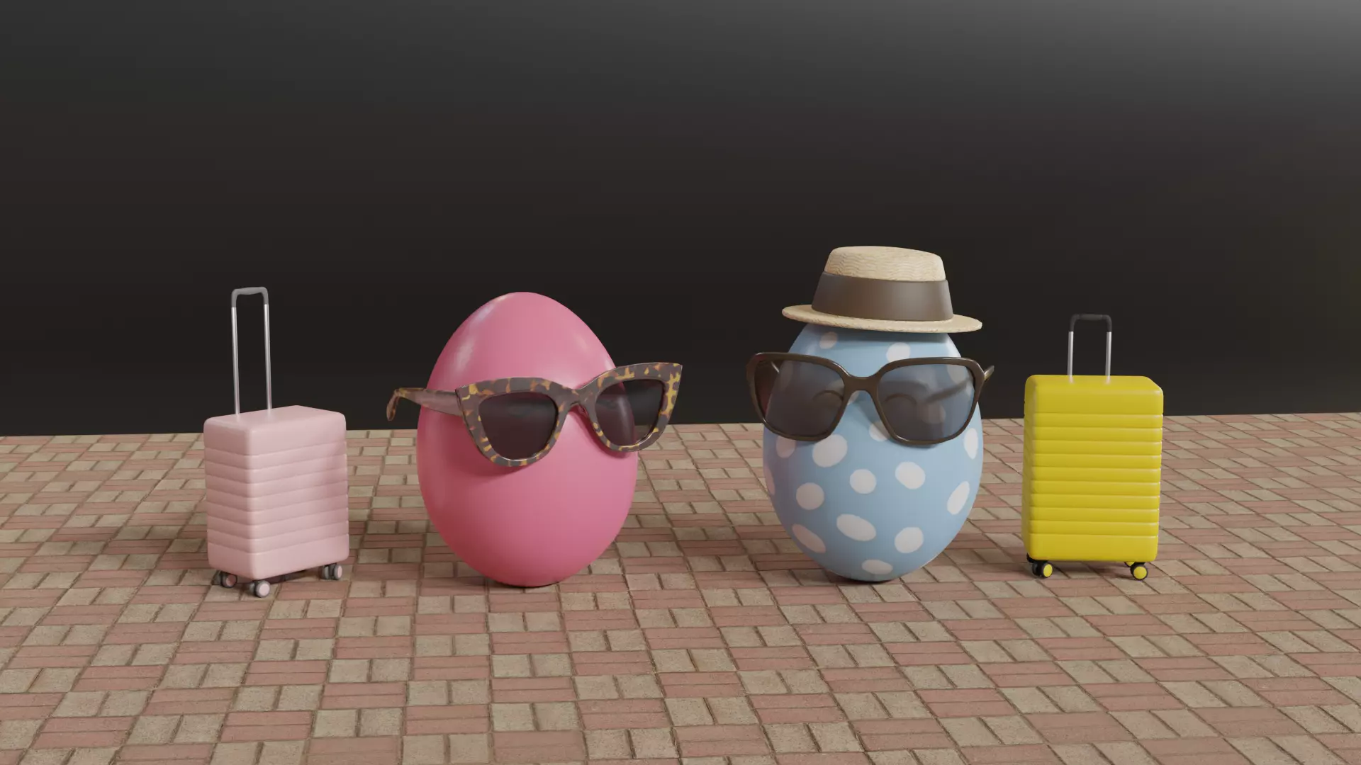 Easter Eggs Travelers 3D model_0