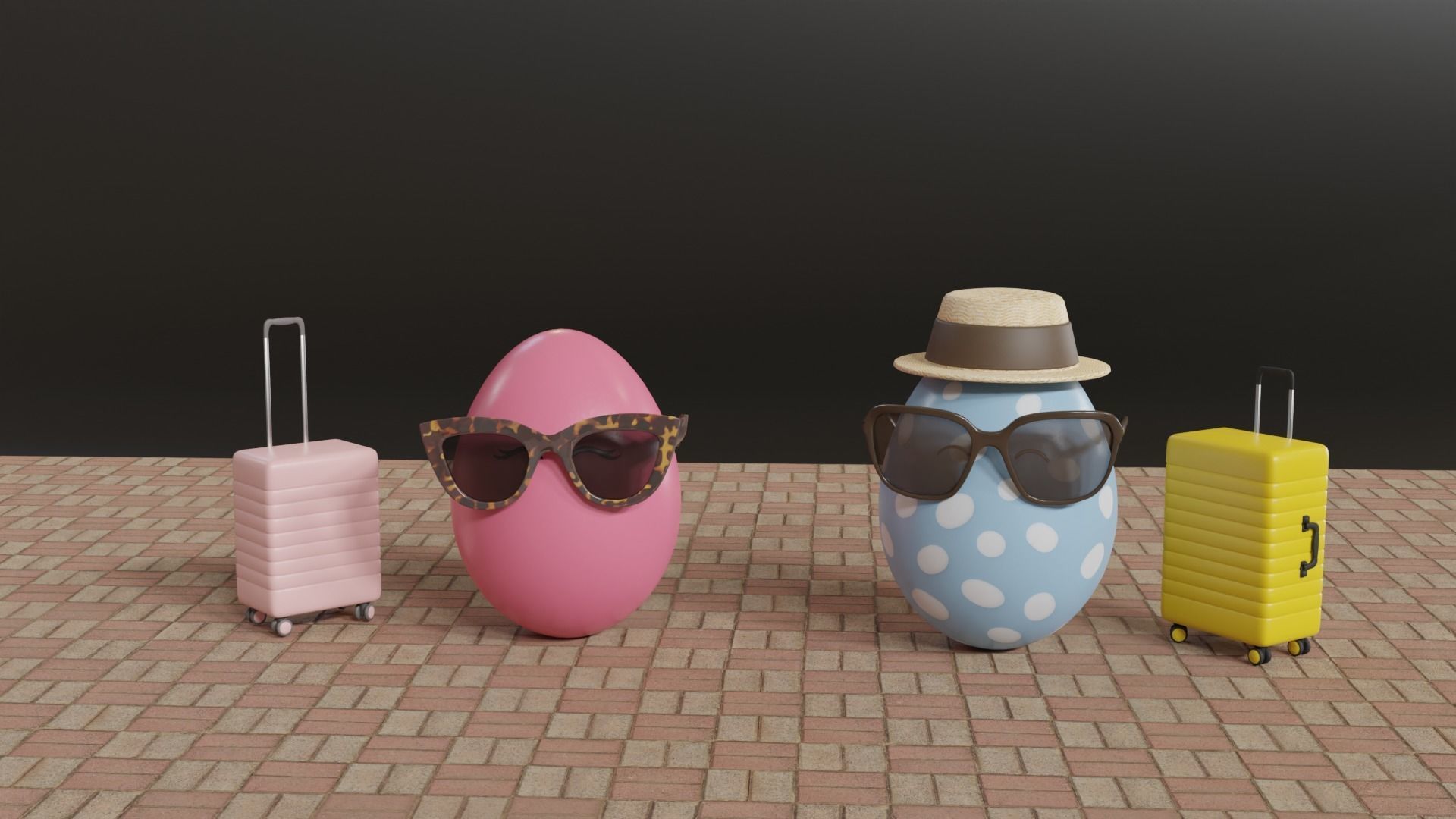 Easter Eggs Travelers 3D model_2