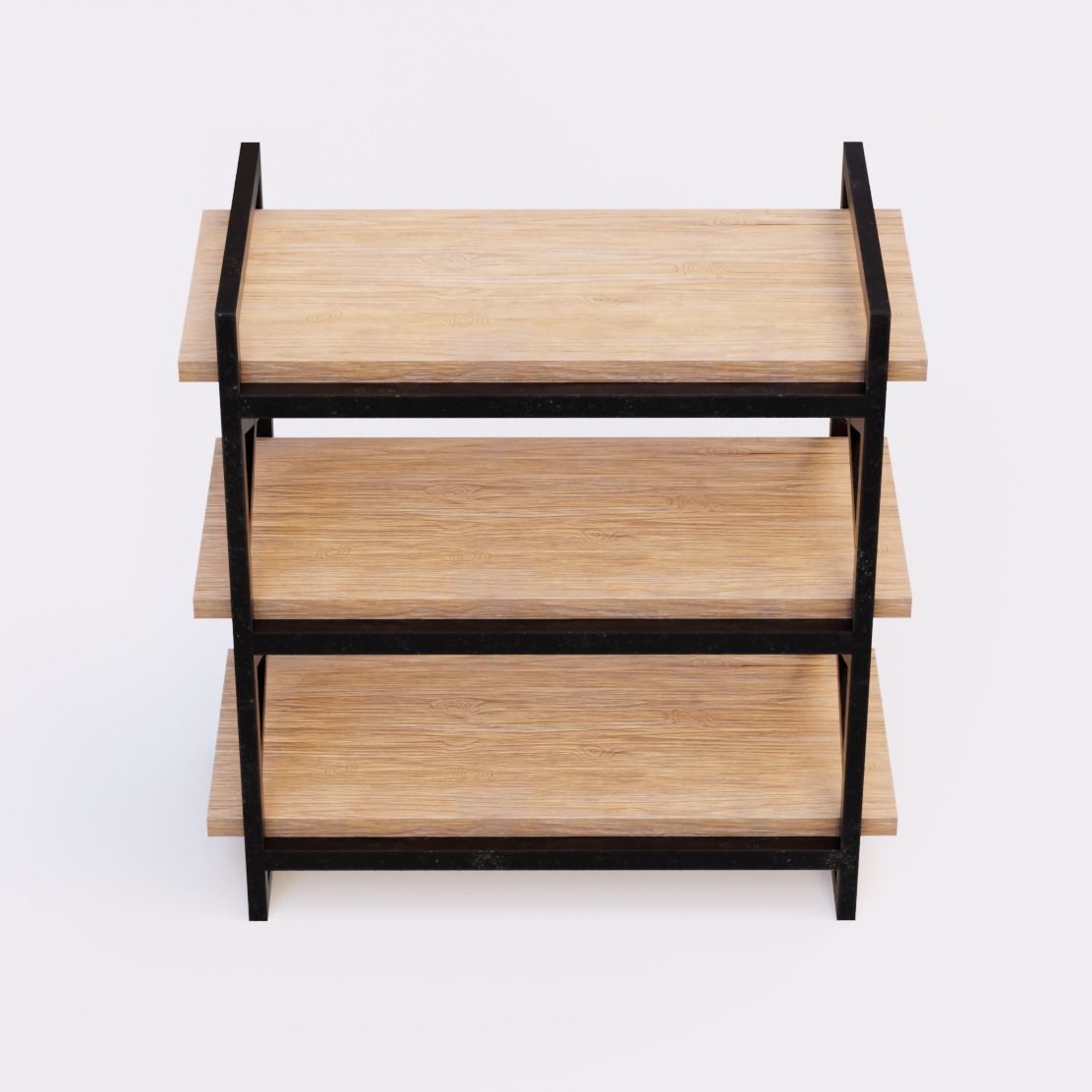 Industrial Shelf Low-poly 3D model_4