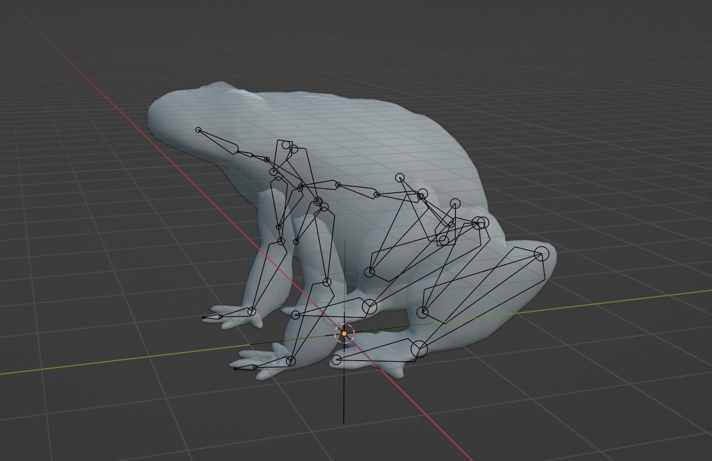 Low Poly Bullfrog Rigged With Realistic Texture Low-poly 3D model_11
