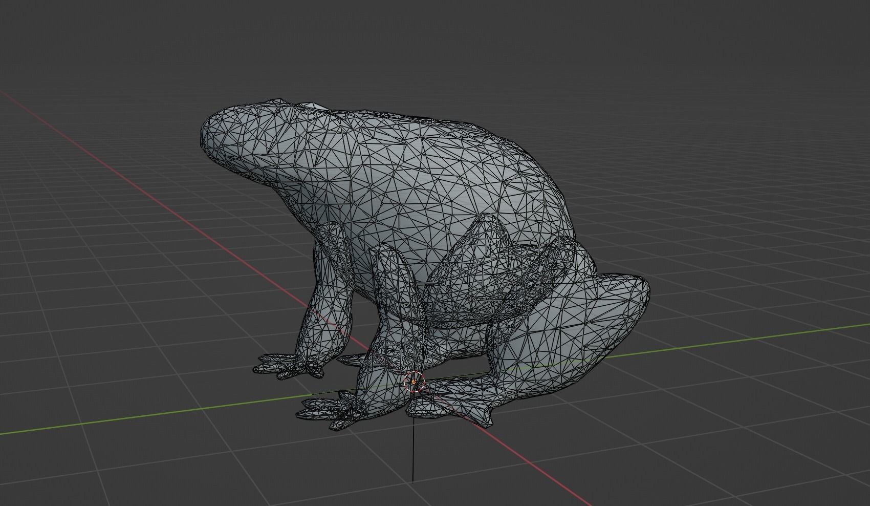 Low Poly Bullfrog Rigged With Realistic Texture Low-poly 3D model_9