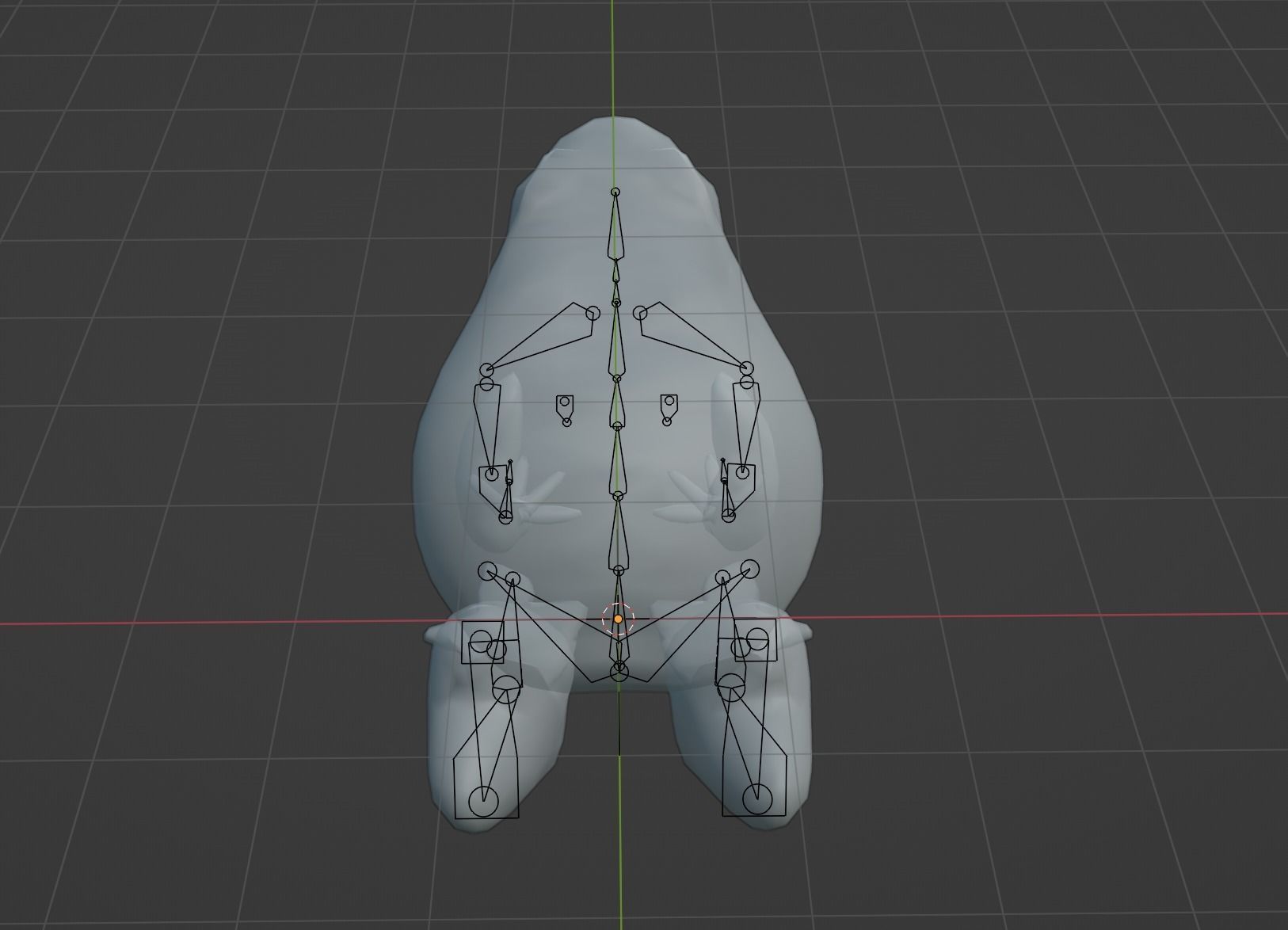 Low Poly Bullfrog Rigged With Realistic Texture Low-poly 3D model_7