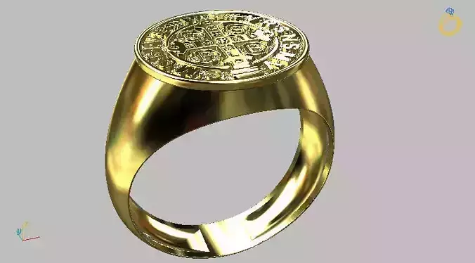 Saint Benedict Ring - Sao Bento 3D print model