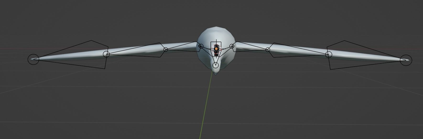 Low Poly Albatross Rigged With Realistic Texture Low-poly 3D model_6