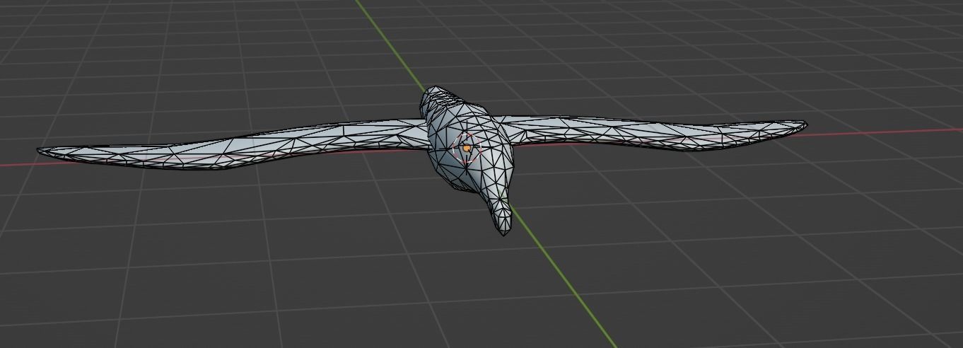 Low Poly Albatross Rigged With Realistic Texture Low-poly 3D model_9