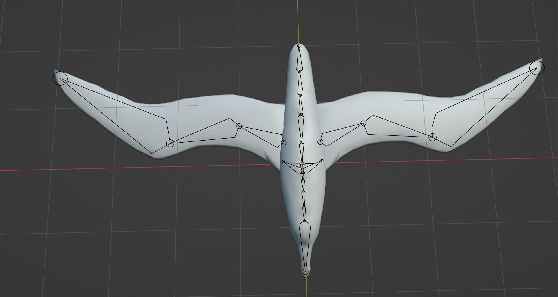 Low Poly Albatross Rigged With Realistic Texture Low-poly 3D model_7