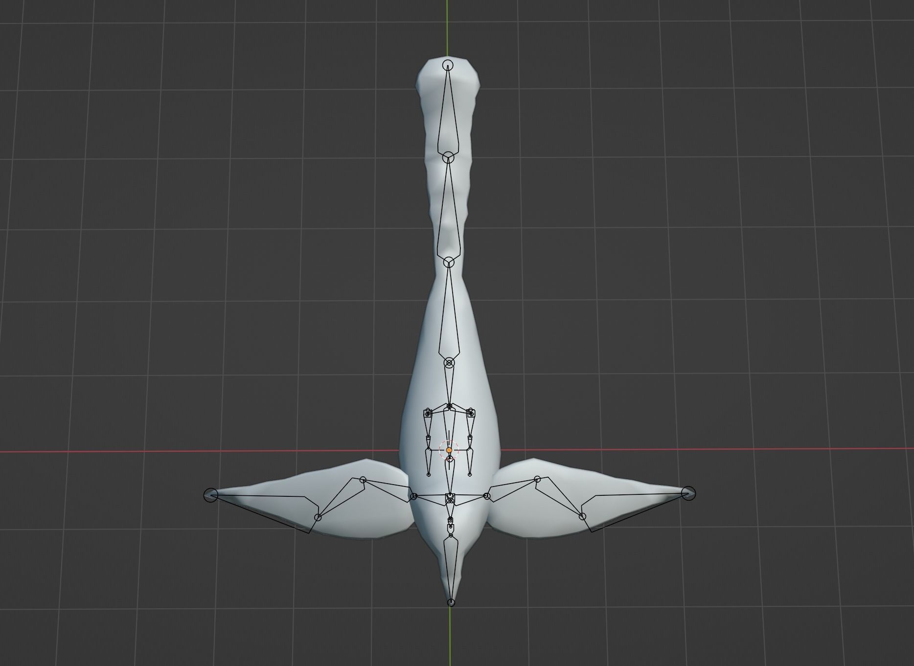 Low Poly Magpie Rigged With Realistic Texture Low-poly 3D model_13