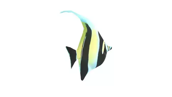 Low Poly Moorish Idol Rigged With Realistic Texture 3D model