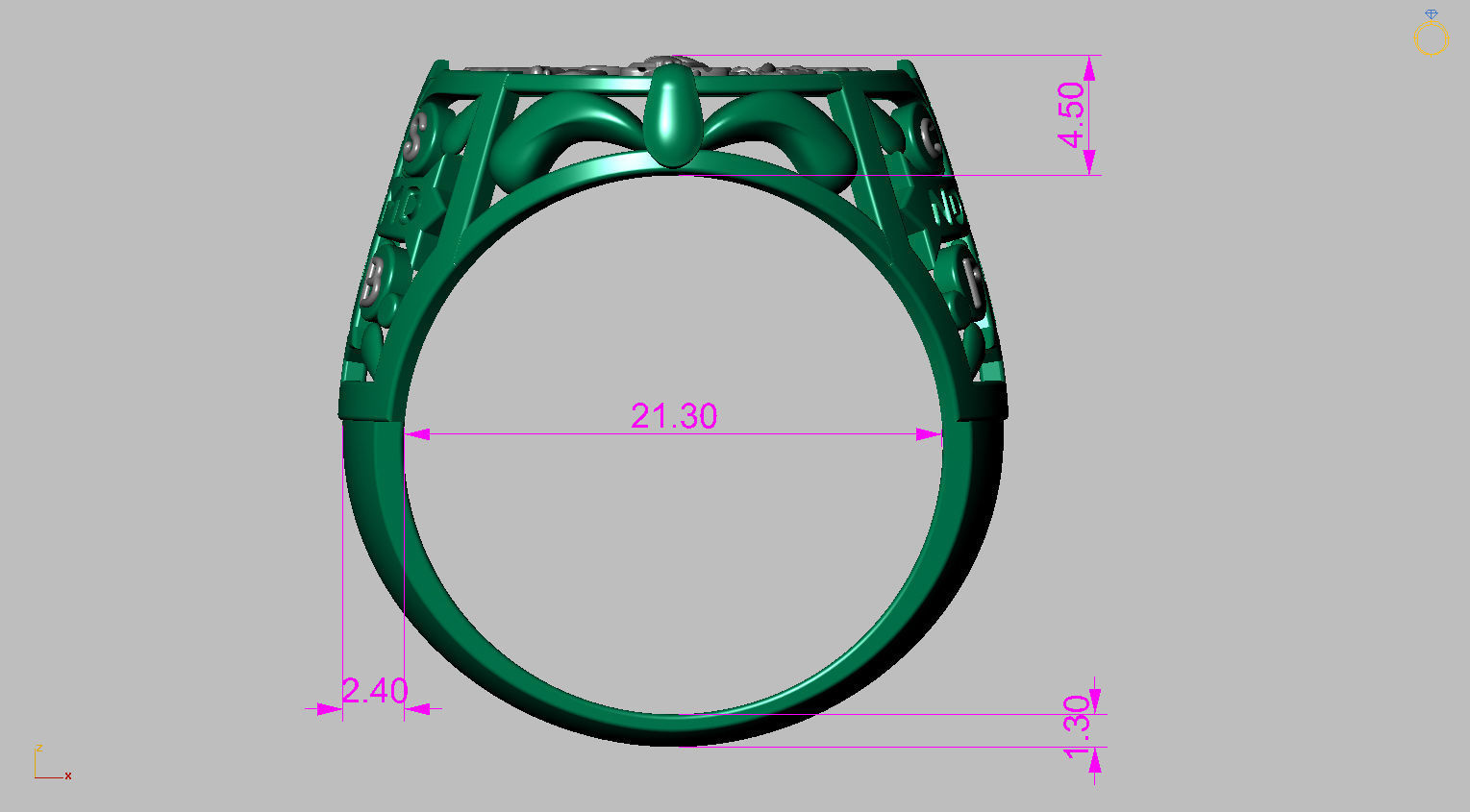 Saint Benedict Ring - Sao Bento 3D print model_9