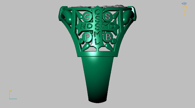 Saint Benedict Ring - Sao Bento 3D print model_7