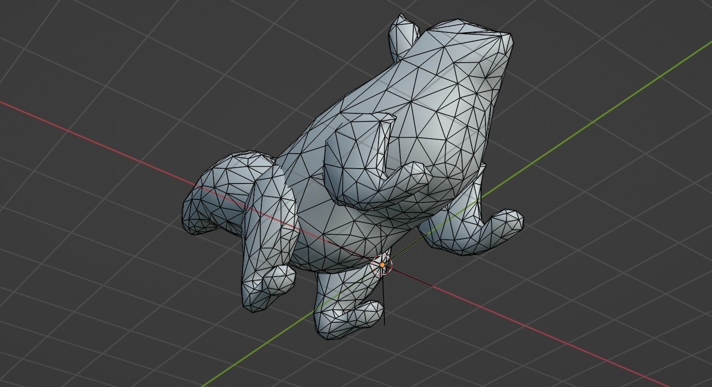 Low Poly Squirrel Rigged With Realistic Texture Low-poly 3D model_10