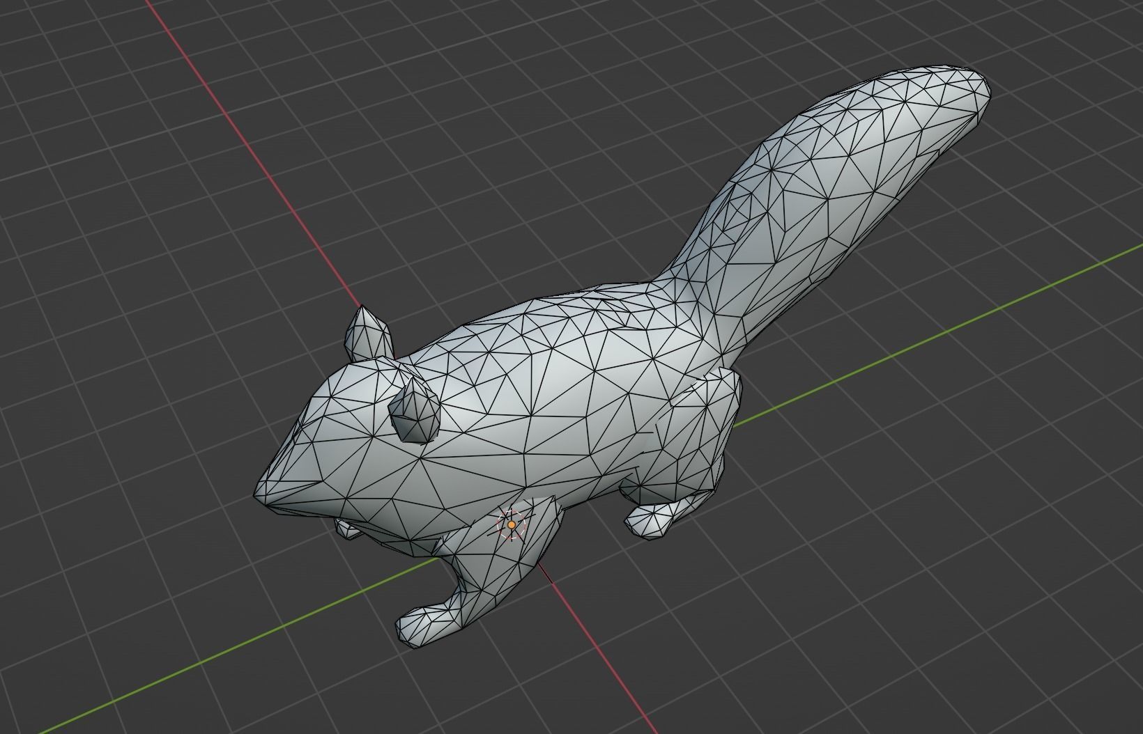 Low Poly Squirrel Rigged With Realistic Texture Low-poly 3D model_9