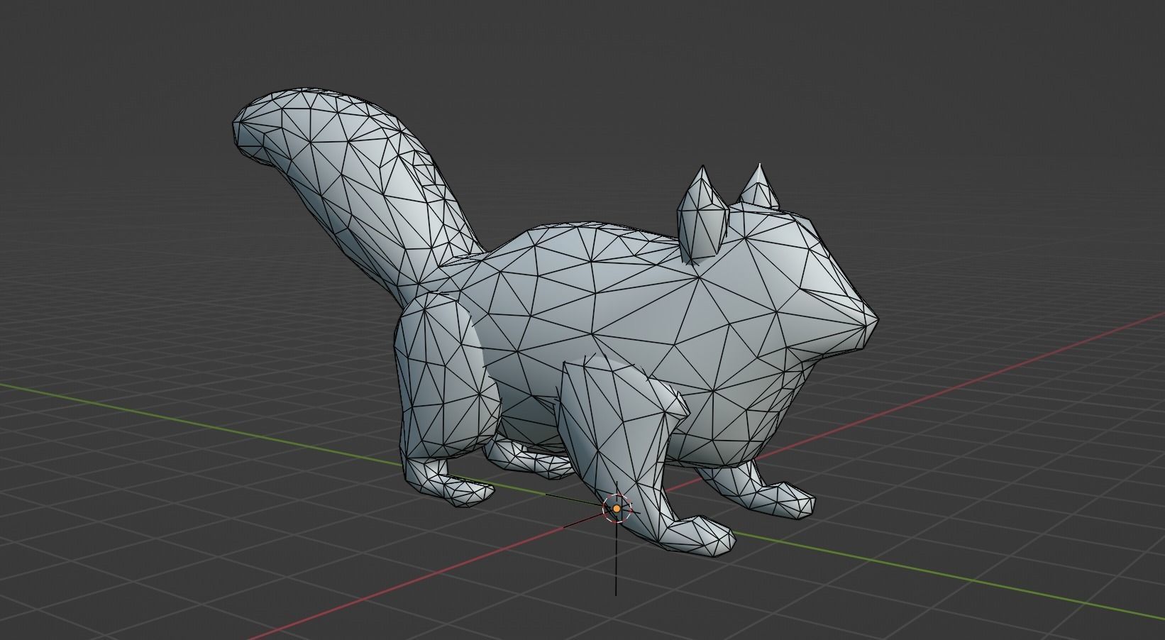 Low Poly Squirrel Rigged With Realistic Texture Low-poly 3D model_4
