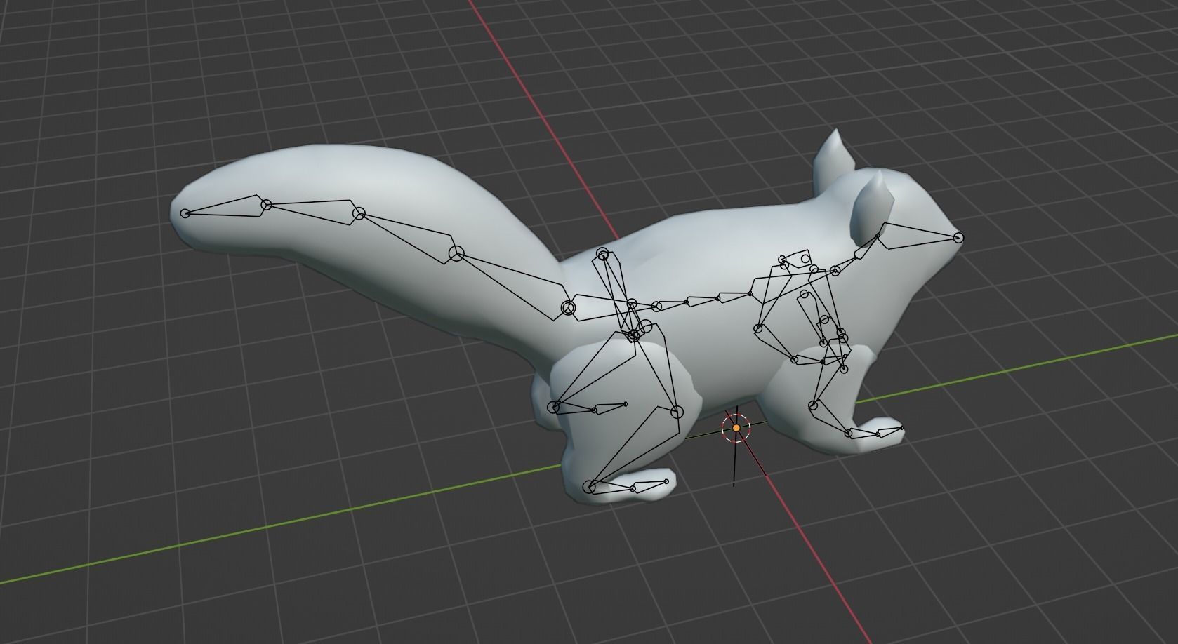 Low Poly Squirrel Rigged With Realistic Texture Low-poly 3D model_11