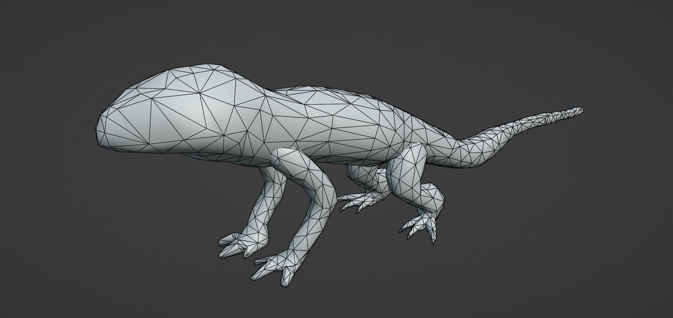 Low Poly Lizard Rigged With Realistic Texture Low-poly 3D model_10