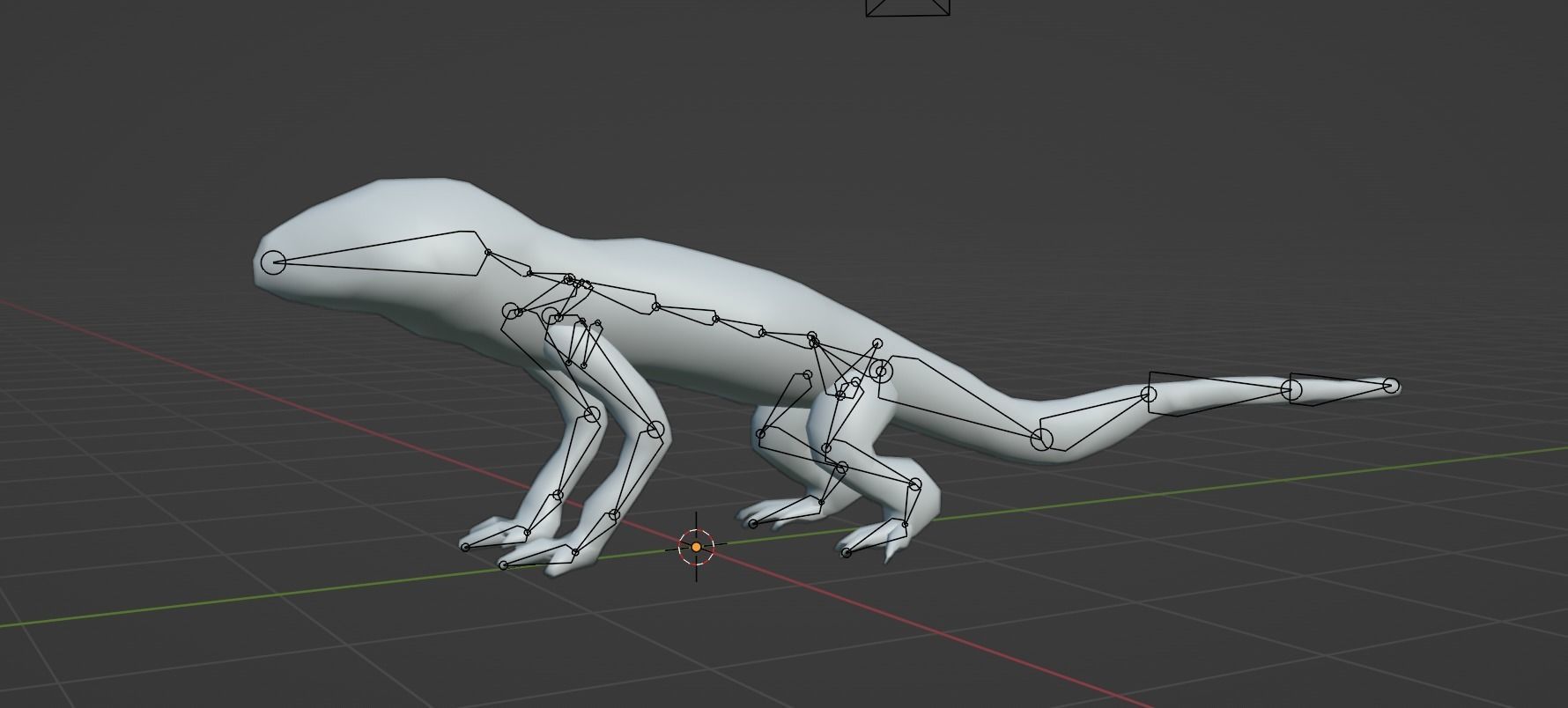 Low Poly Lizard Rigged With Realistic Texture Low-poly 3D model_5