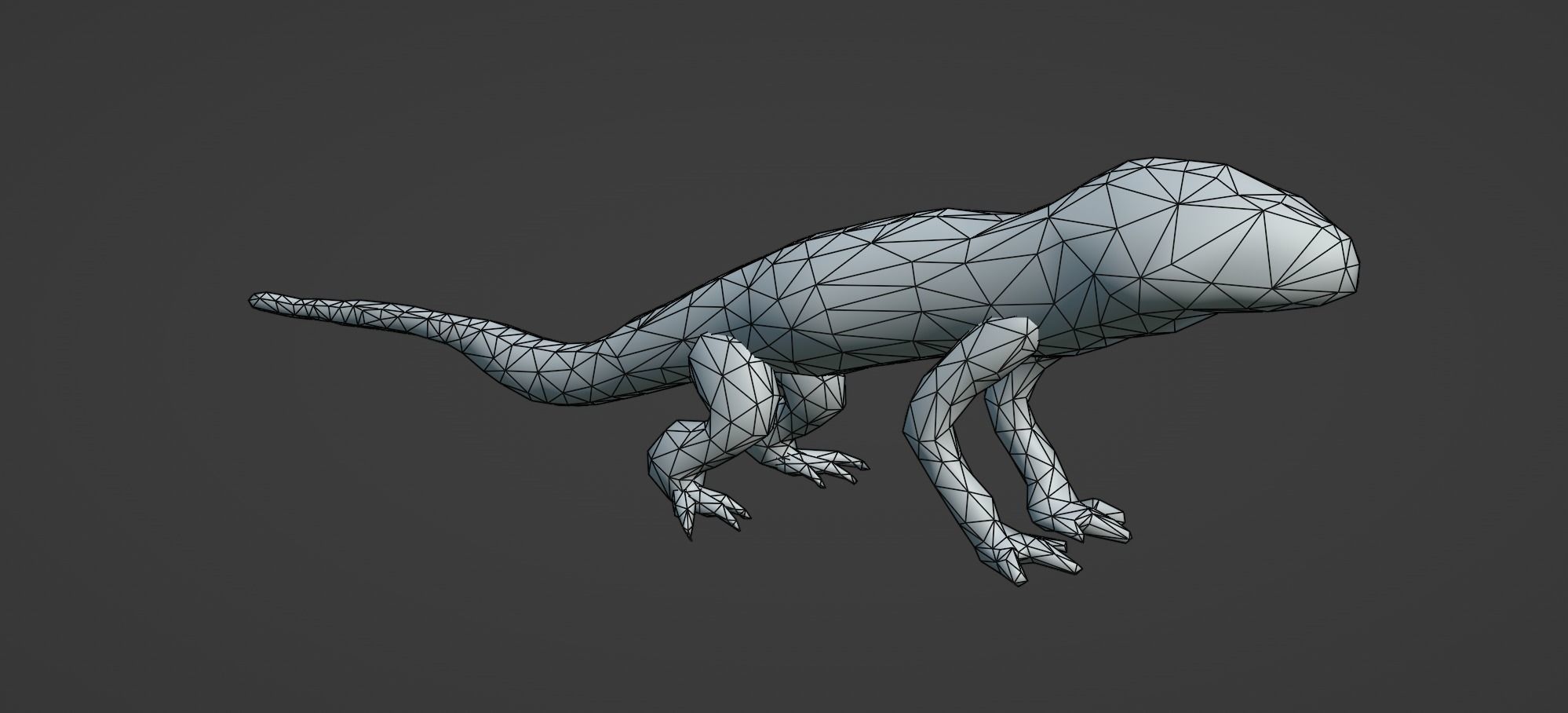 Low Poly Lizard Rigged With Realistic Texture Low-poly 3D model_12