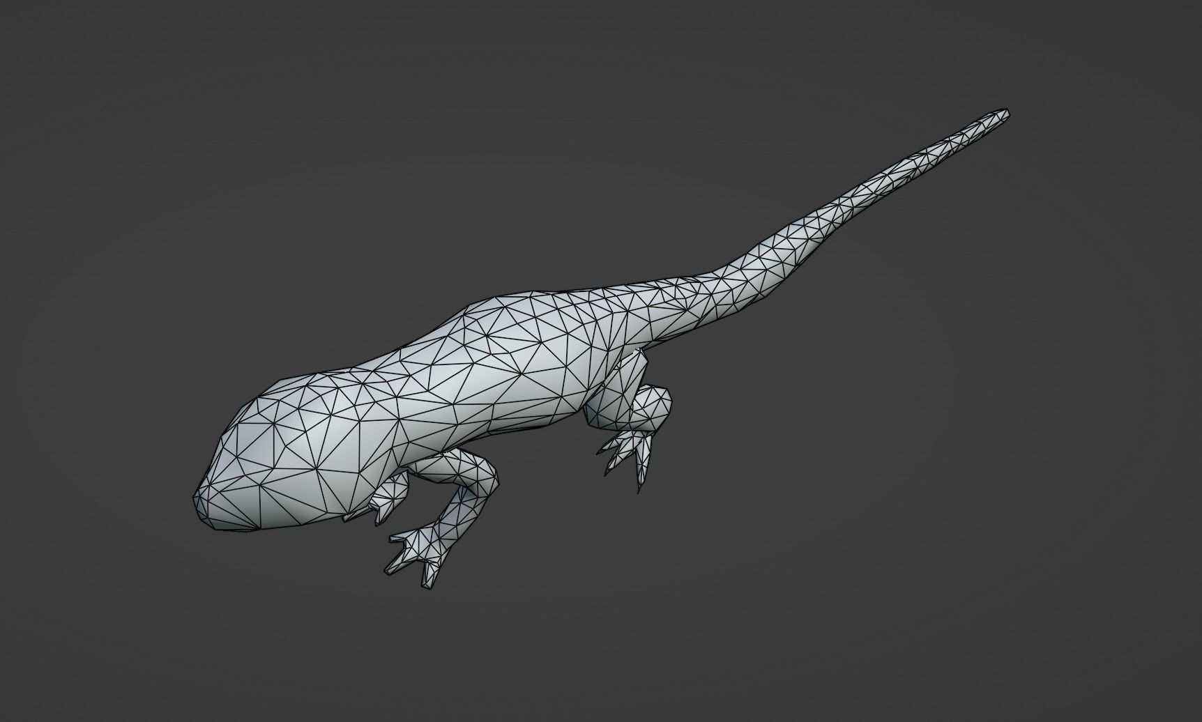 Low Poly Lizard Rigged With Realistic Texture Low-poly 3D model_13