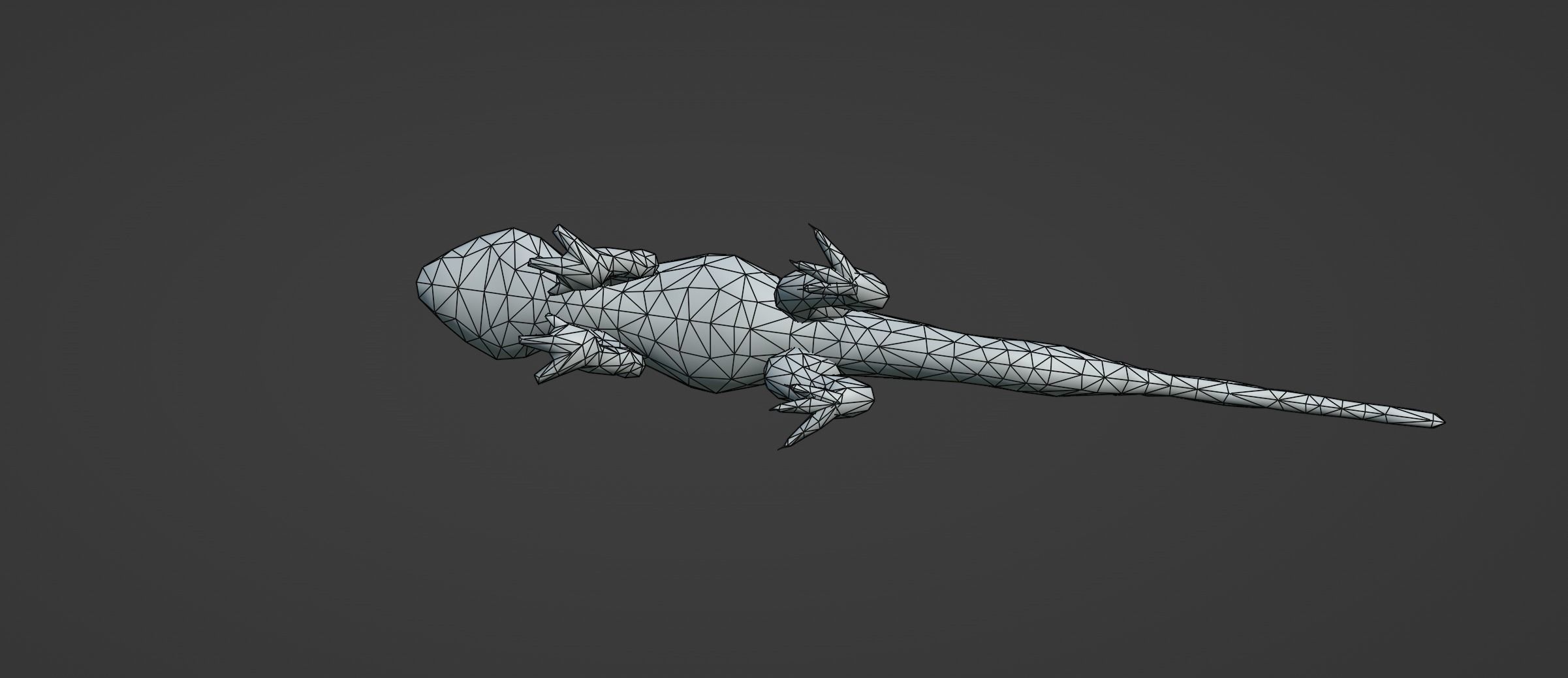 Low Poly Lizard Rigged With Realistic Texture Low-poly 3D model_9