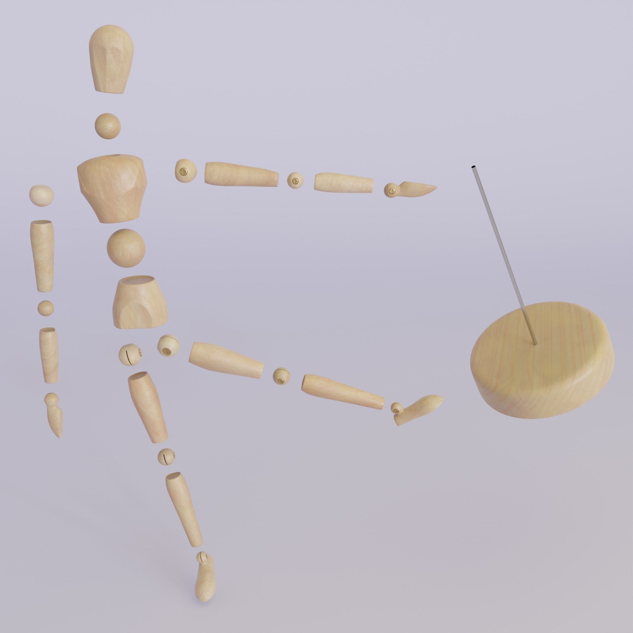 Art Dummy 3D model_12